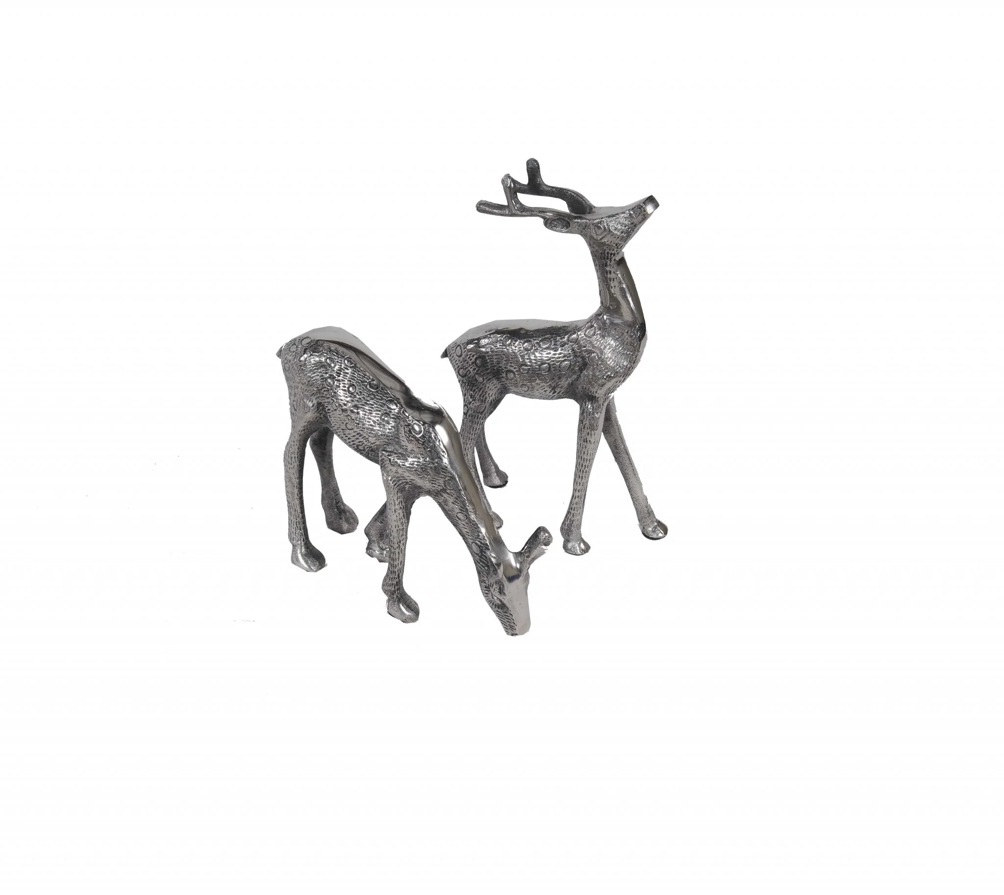 Stag and Doe Bookends or Sculptures By Homeroots - Image 3