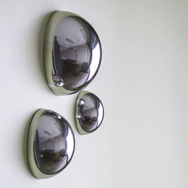 Stainless Steel 6"D Half Ball By Gold Leaf Design Group - Image 6