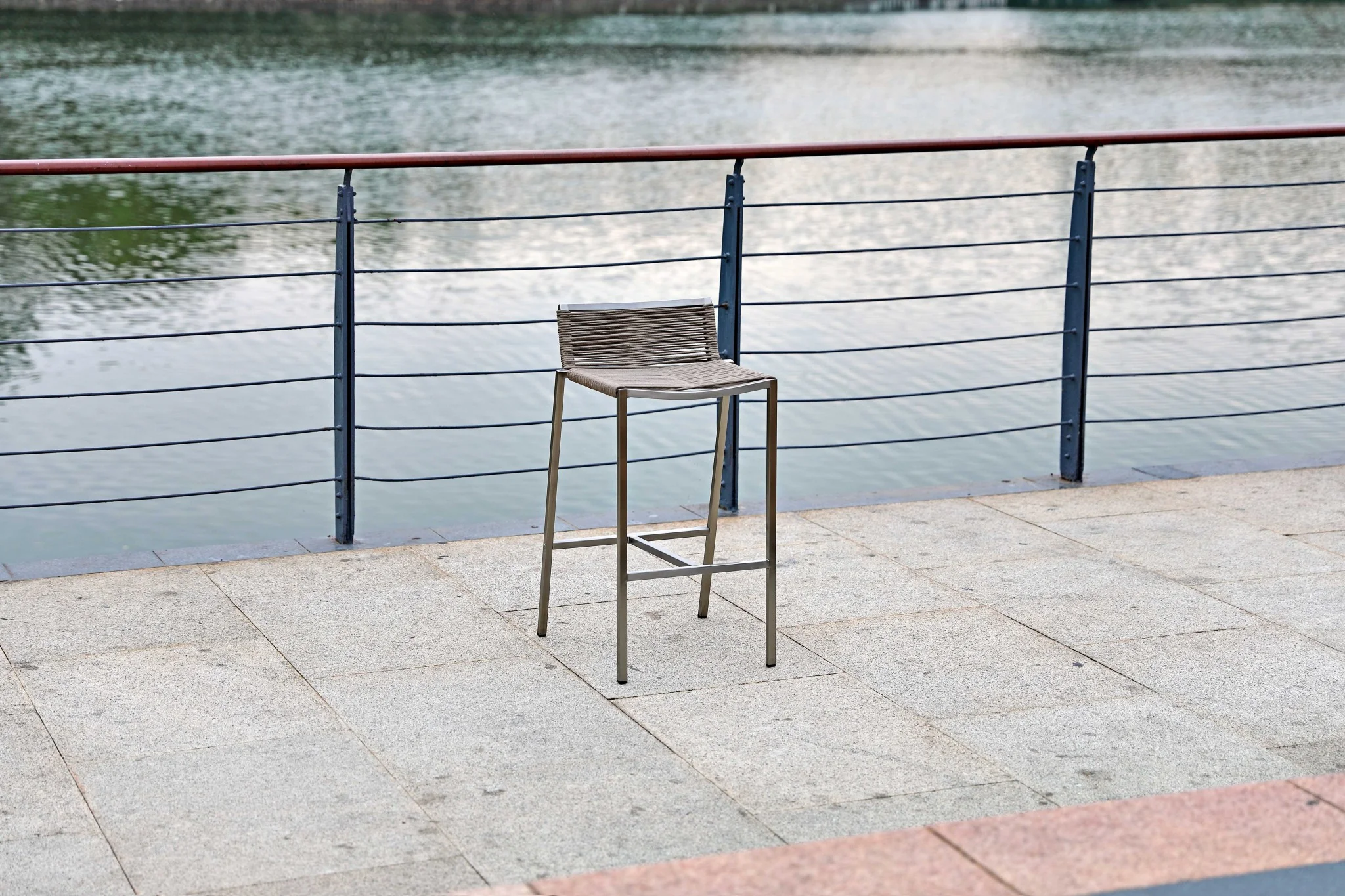 Stainless Steel Bar Stool By Homeroots - Image 3