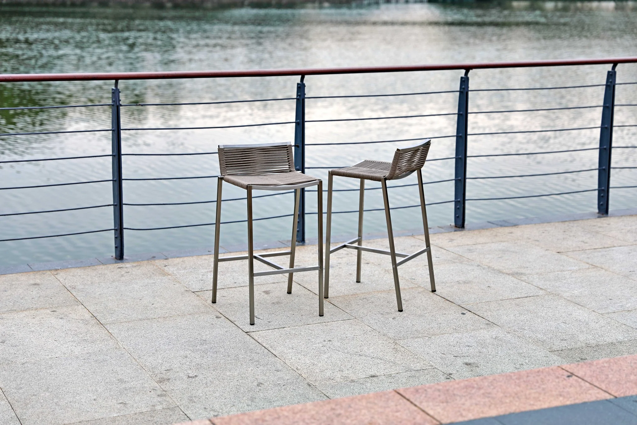 Stainless Steel Bar Stool By Homeroots - Image 4