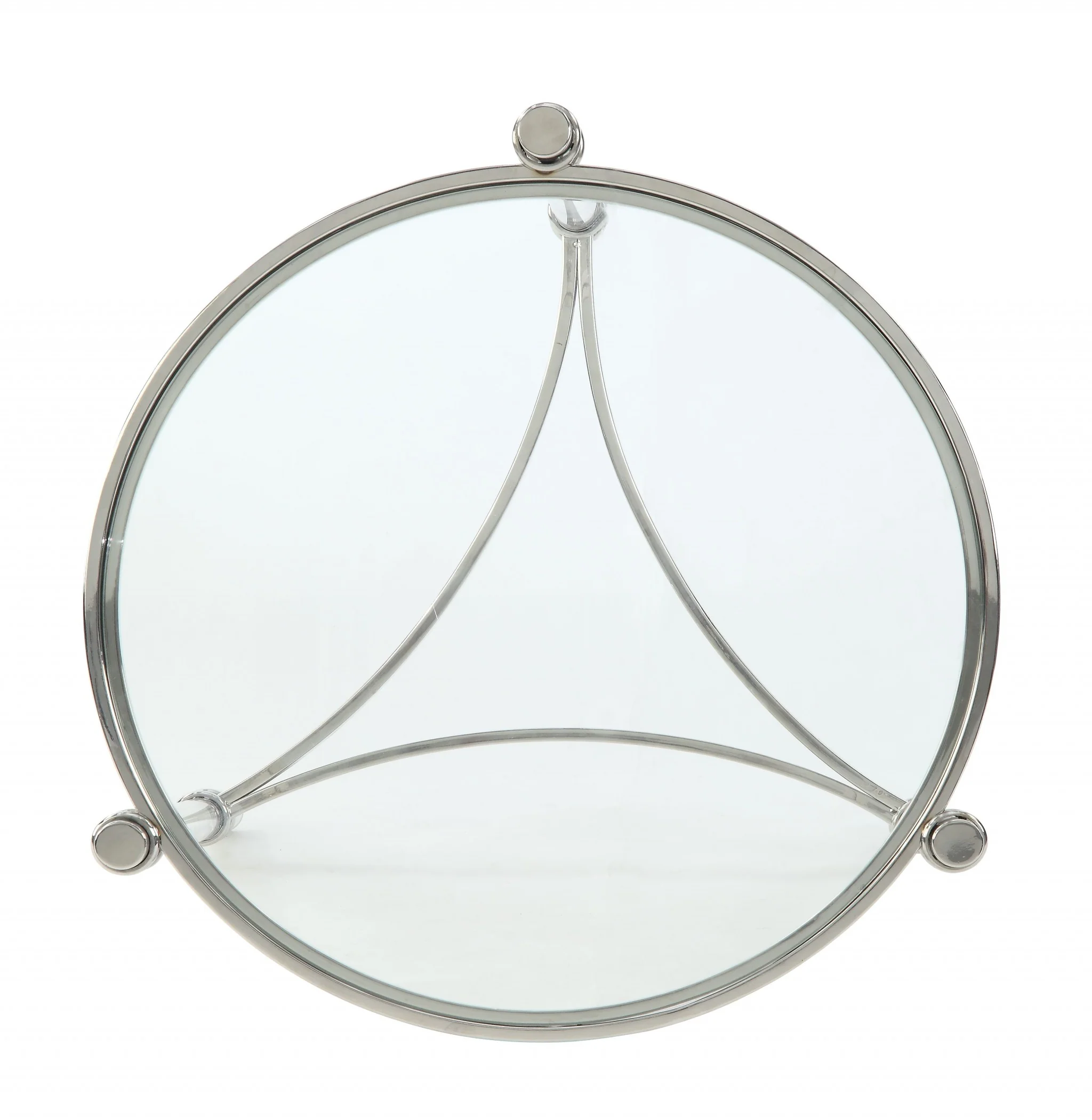Stainless Steel Clear Acrylic And Glass End Table By Homeroots - 318955 - Image 6