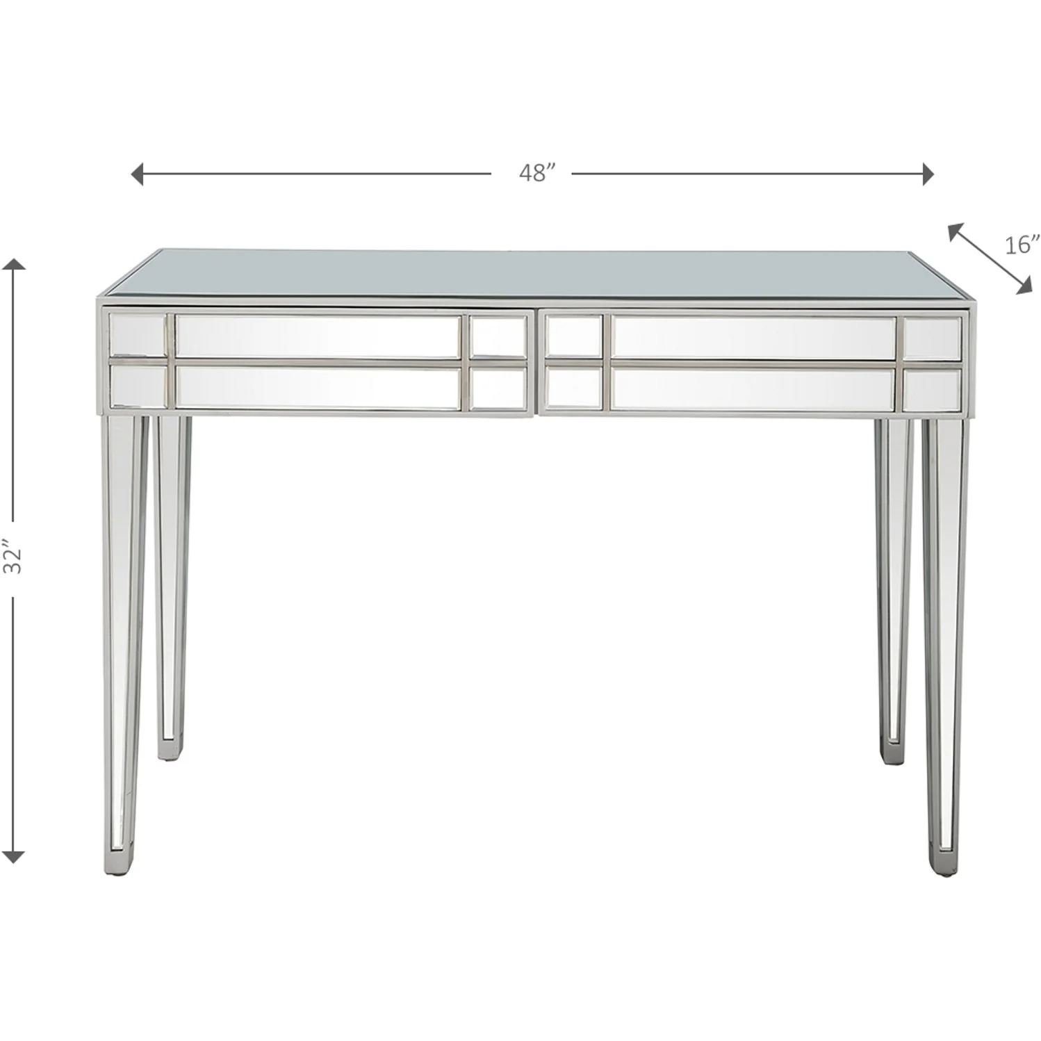 Stainless Steel Console Table By Homeroots - Image 4