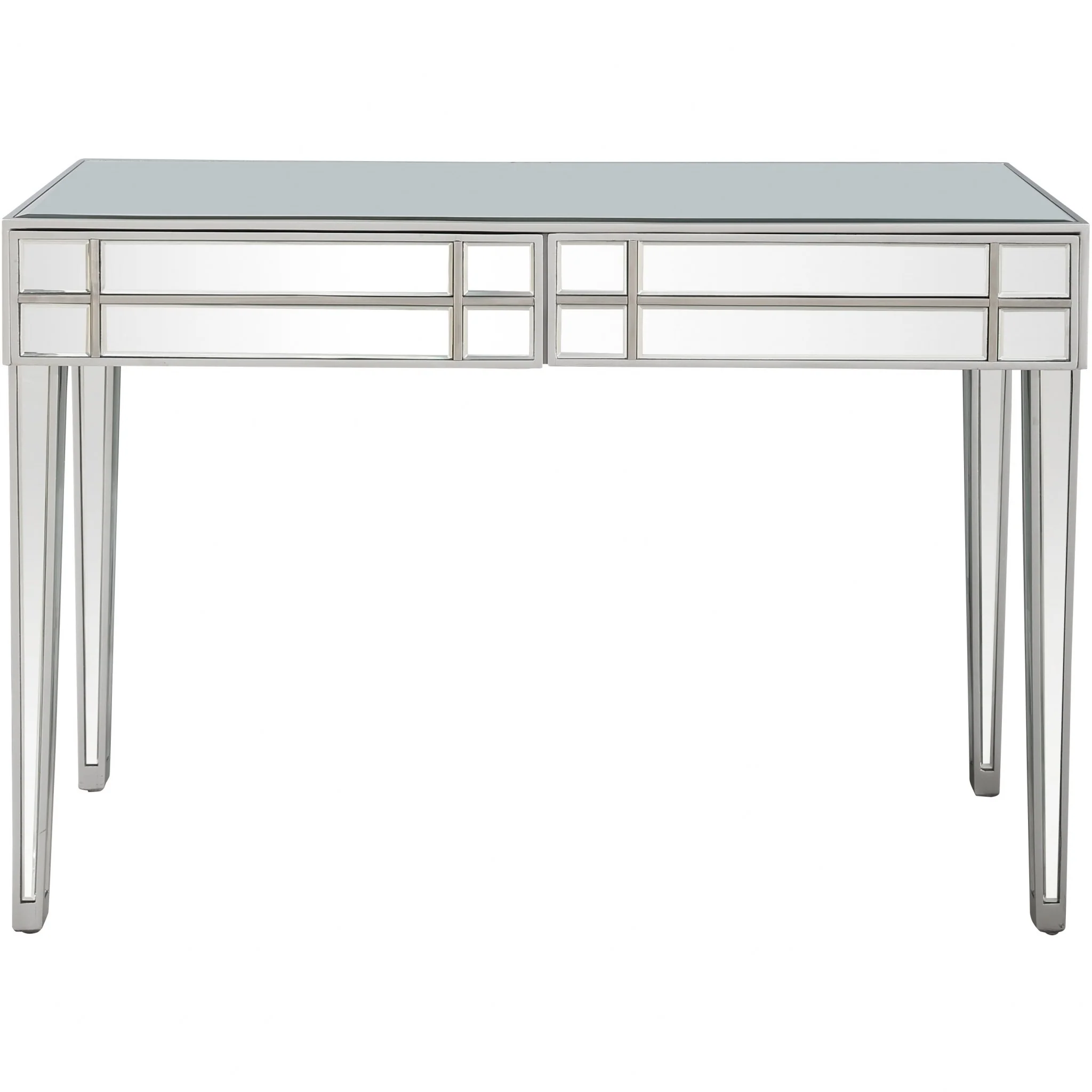 Stainless Steel Mirror and Console Table By Homeroots - Image 8