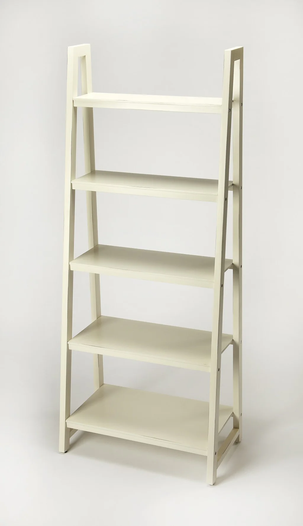 Stallings White Bookcase By Homeroots - Image 2