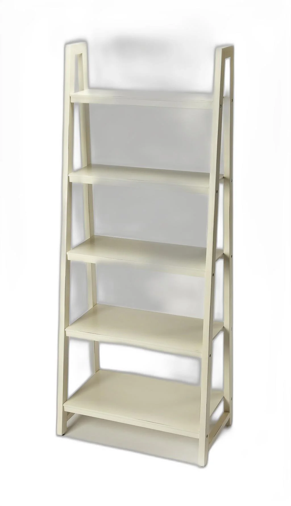Stallings White Bookcase By Homeroots - Image 5