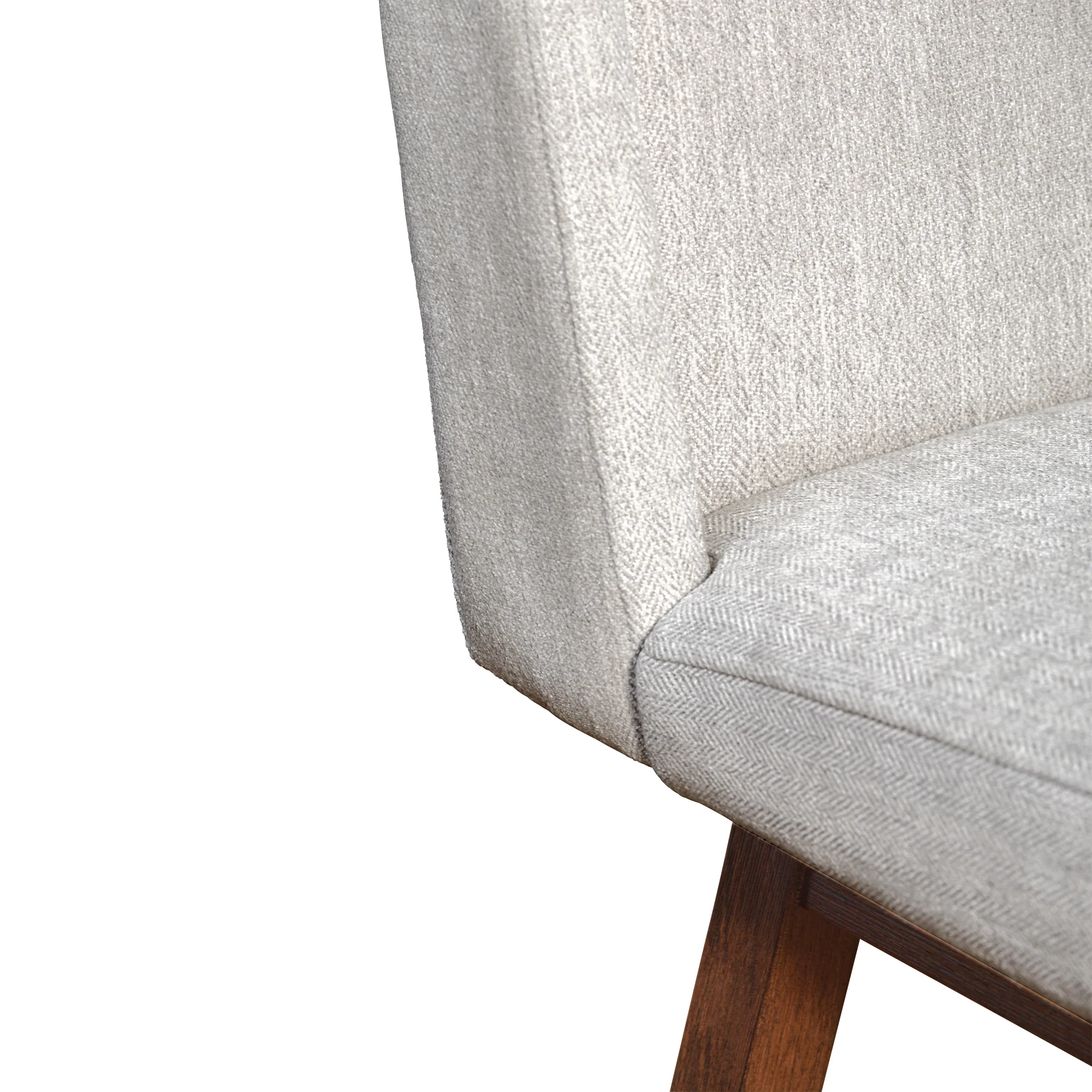 Stancoste Swivel Bar Stool in Brown Oak Wood Finish with Beige Fabric By Armen Living - Image 10
