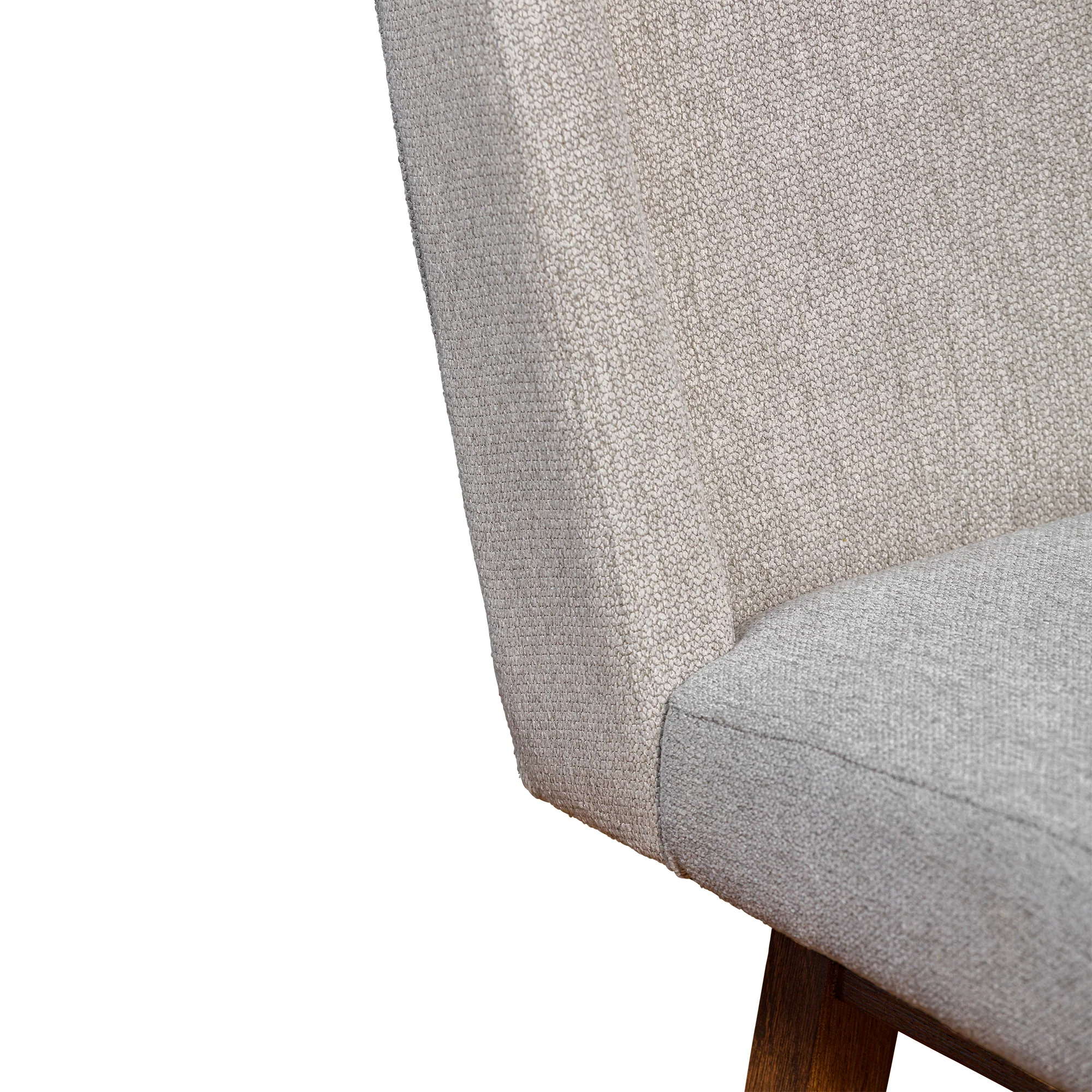 Stancoste Swivel Bar Stool in Brown Oak Wood Finish with Taupe Fabric By Armen Living - Image 10
