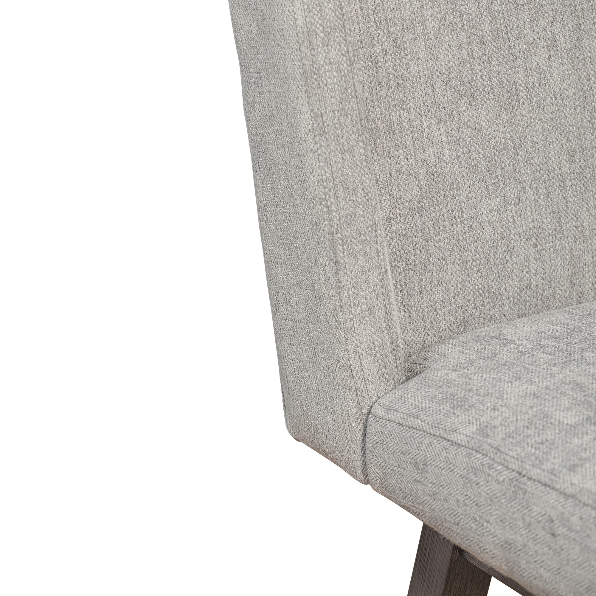 Stancoste Swivel Counter Stool in Grey Oak Wood Finish with Mocha Fabric By Armen Living - Image 10