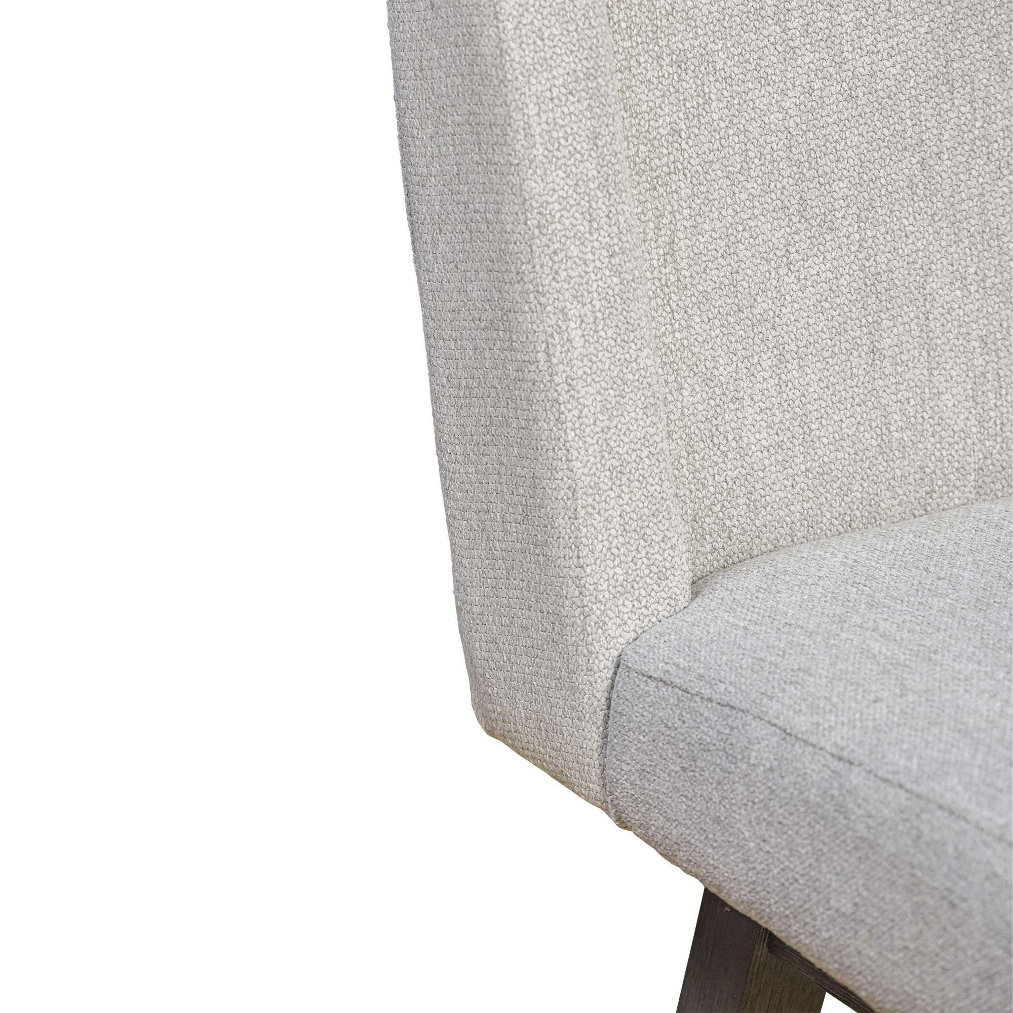 Stancoste Swivel Counter Stool in Grey Oak Wood Finish with Taupe Fabric By Armen Living - Image 10