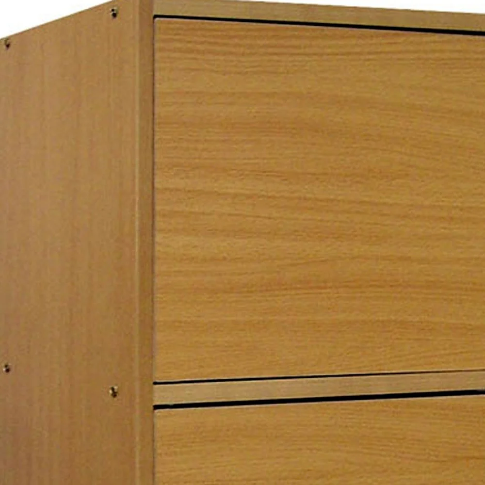 Standard Natural Triple Door Verticle Book Shelf By Homeroots - Image 4