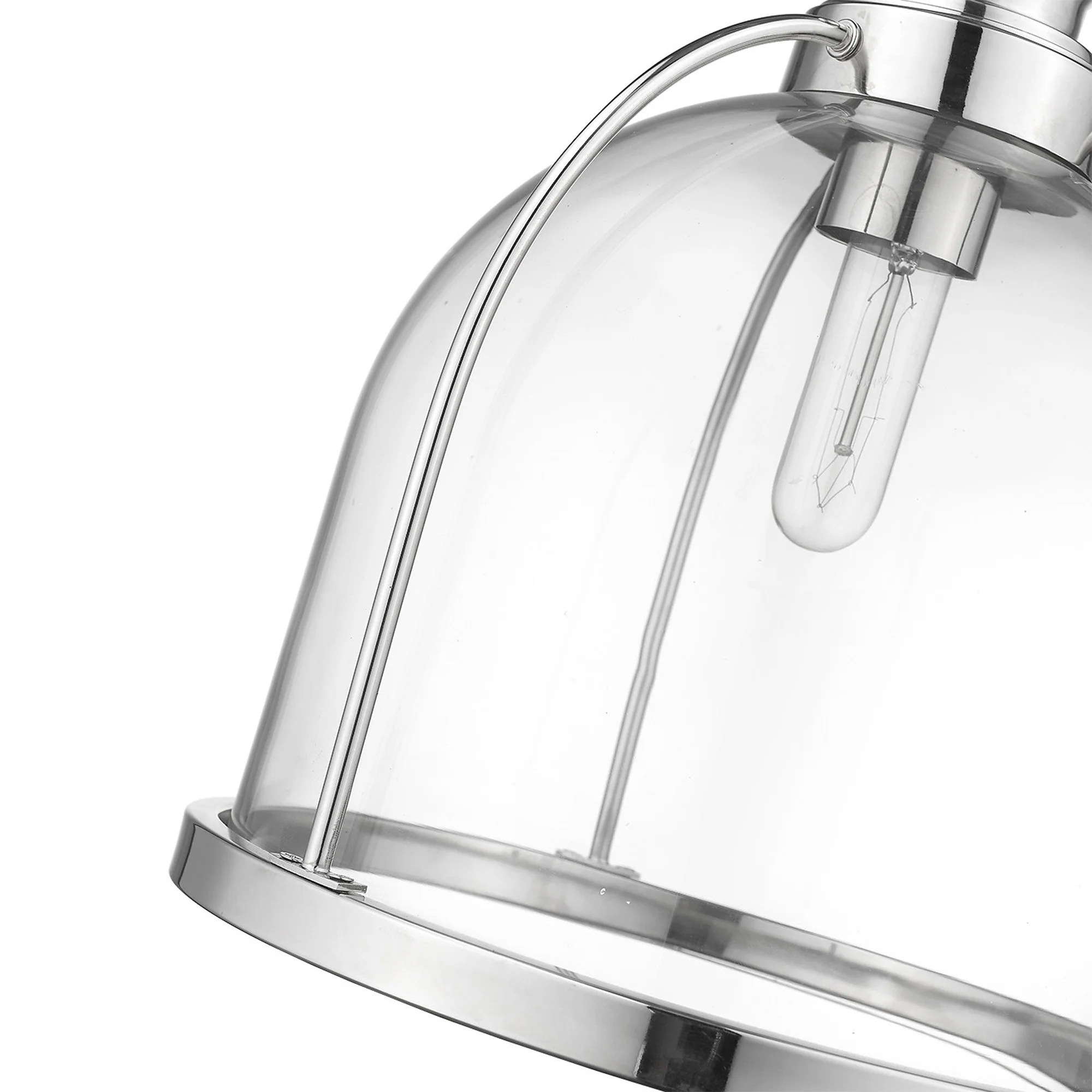Stanton 1-Light Polished Nickel Pendant By Homeroots - Image 5