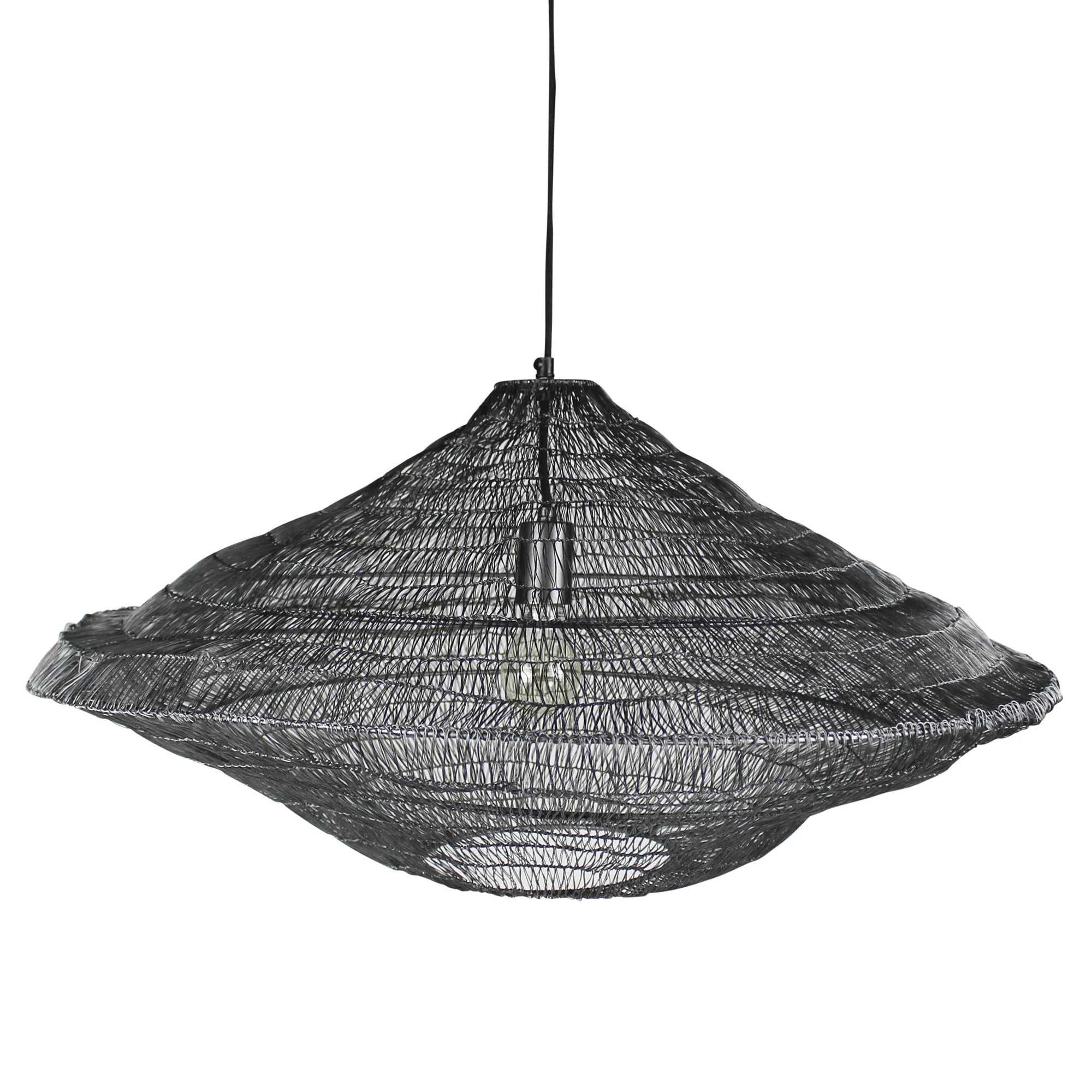 Stark Woven Wire Pendant, Black By HomArt - Image 2