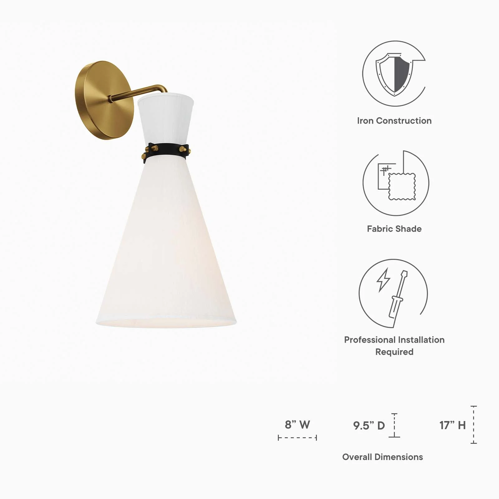 Starlight 1-Light Wall Sconce By Modway - EEI-5660 - Image 14