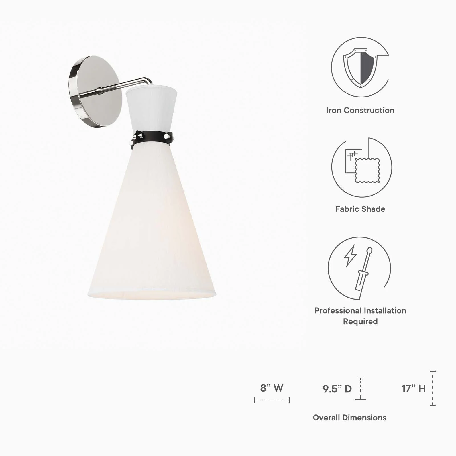 Starlight 1-Light Wall Sconce By Modway - EEI-5660 - Image 6