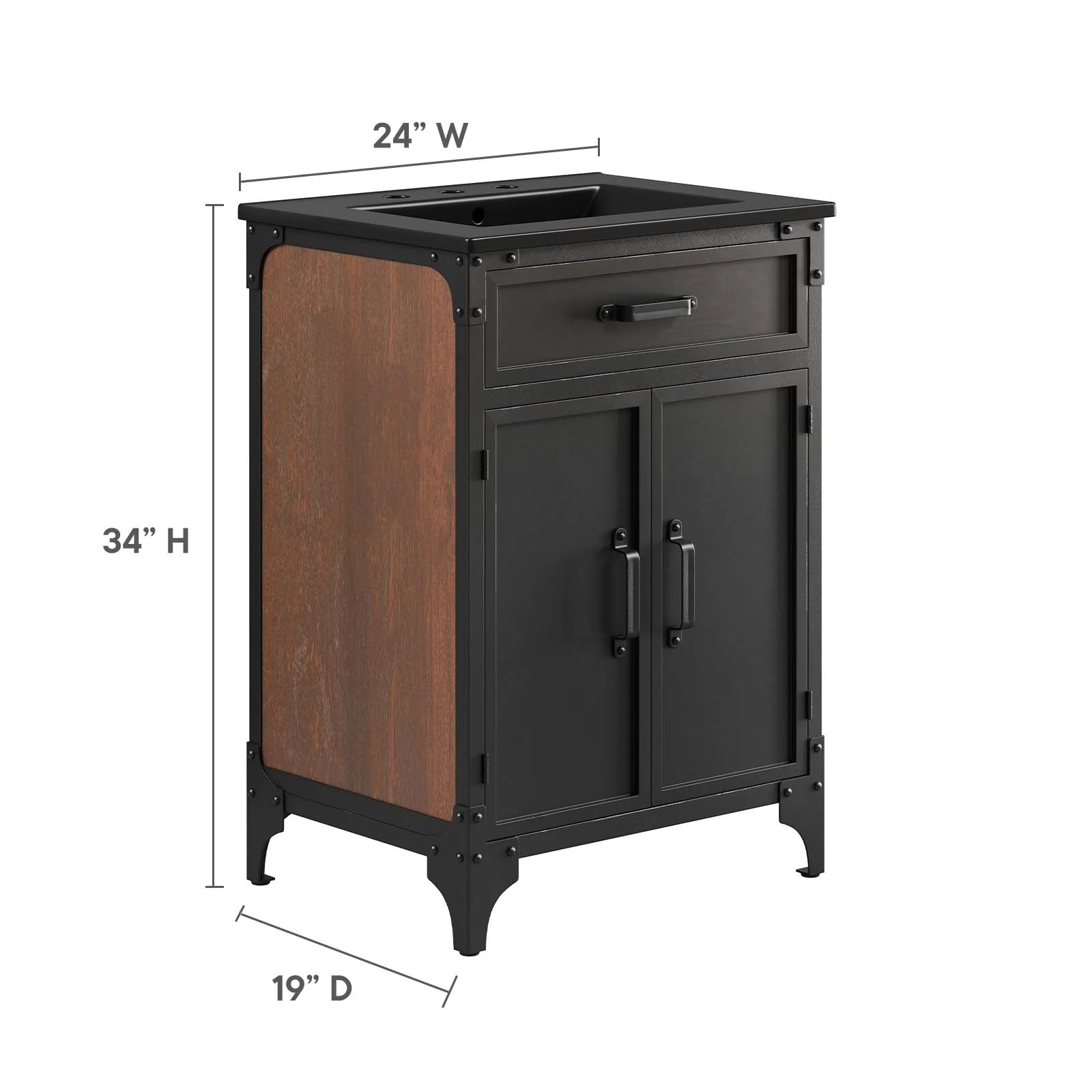 Steamforge 24" Bathroom Vanity By Modway - EEI-6414 - Image 5