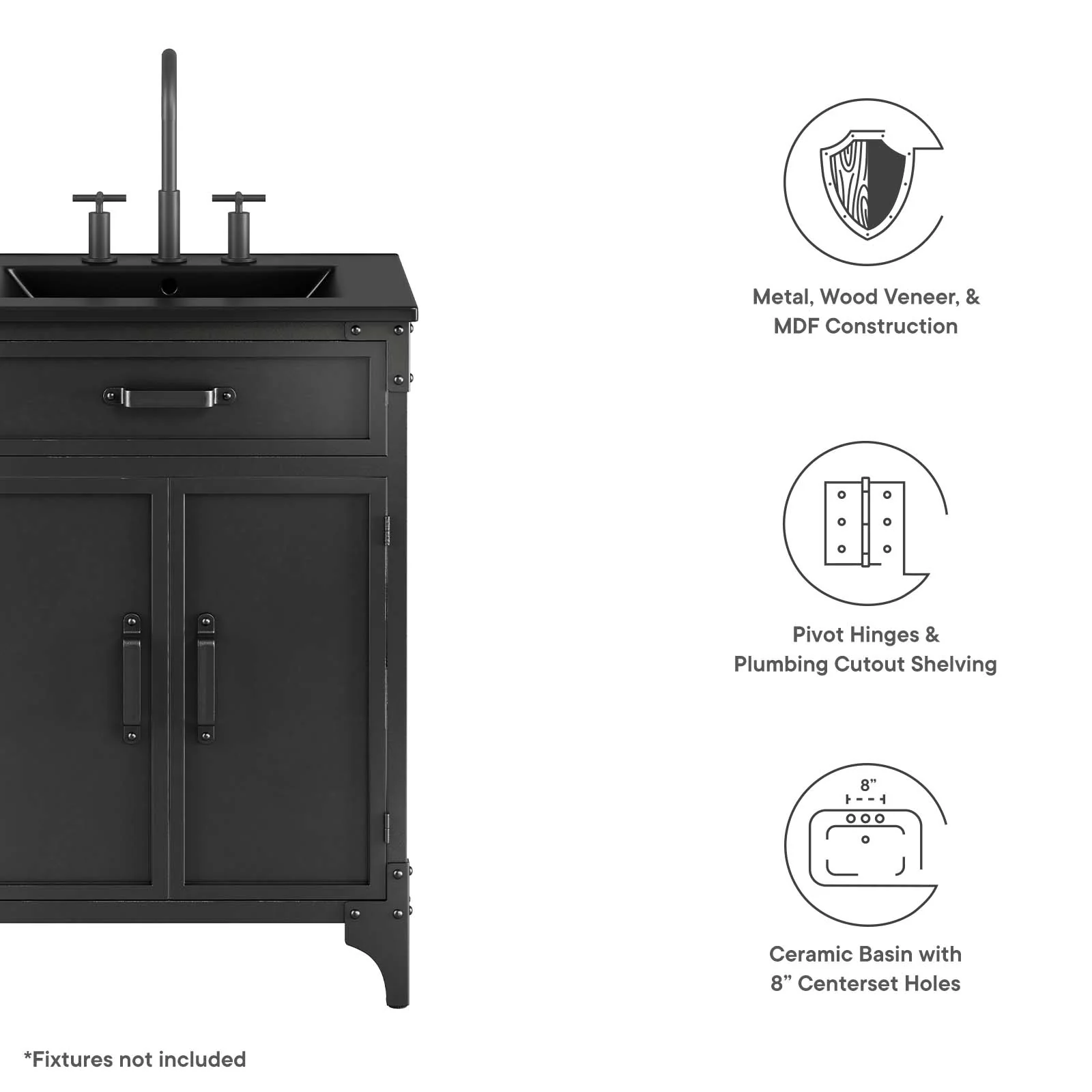 Steamforge 24" Bathroom Vanity By Modway - EEI-6414 - Image 6