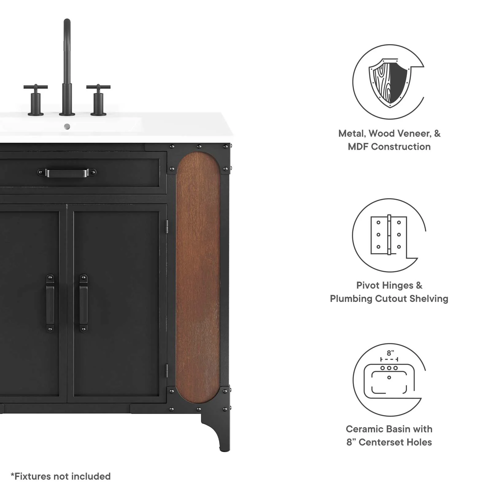 Steamforge 36" Bathroom Vanity By Modway - EEI-6417 - Image 6