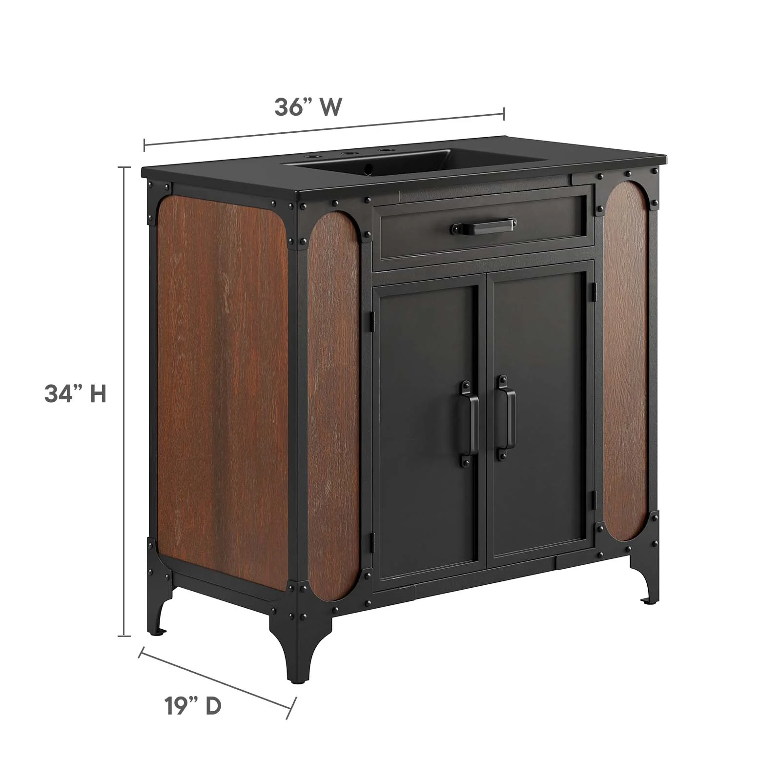Steamforge 36" Bathroom Vanity By Modway - EEI-6418 - Image 5
