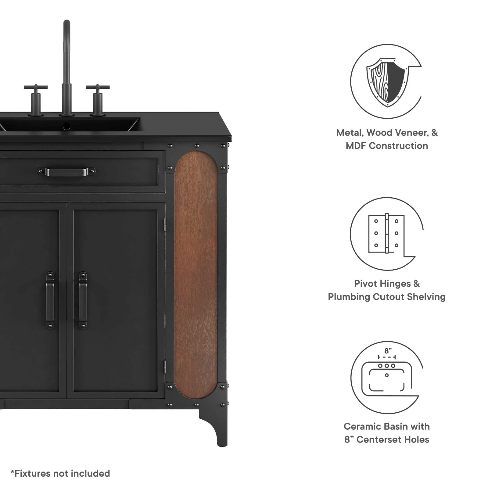 Steamforge 36" Bathroom Vanity By Modway - EEI-6418 - Image 6