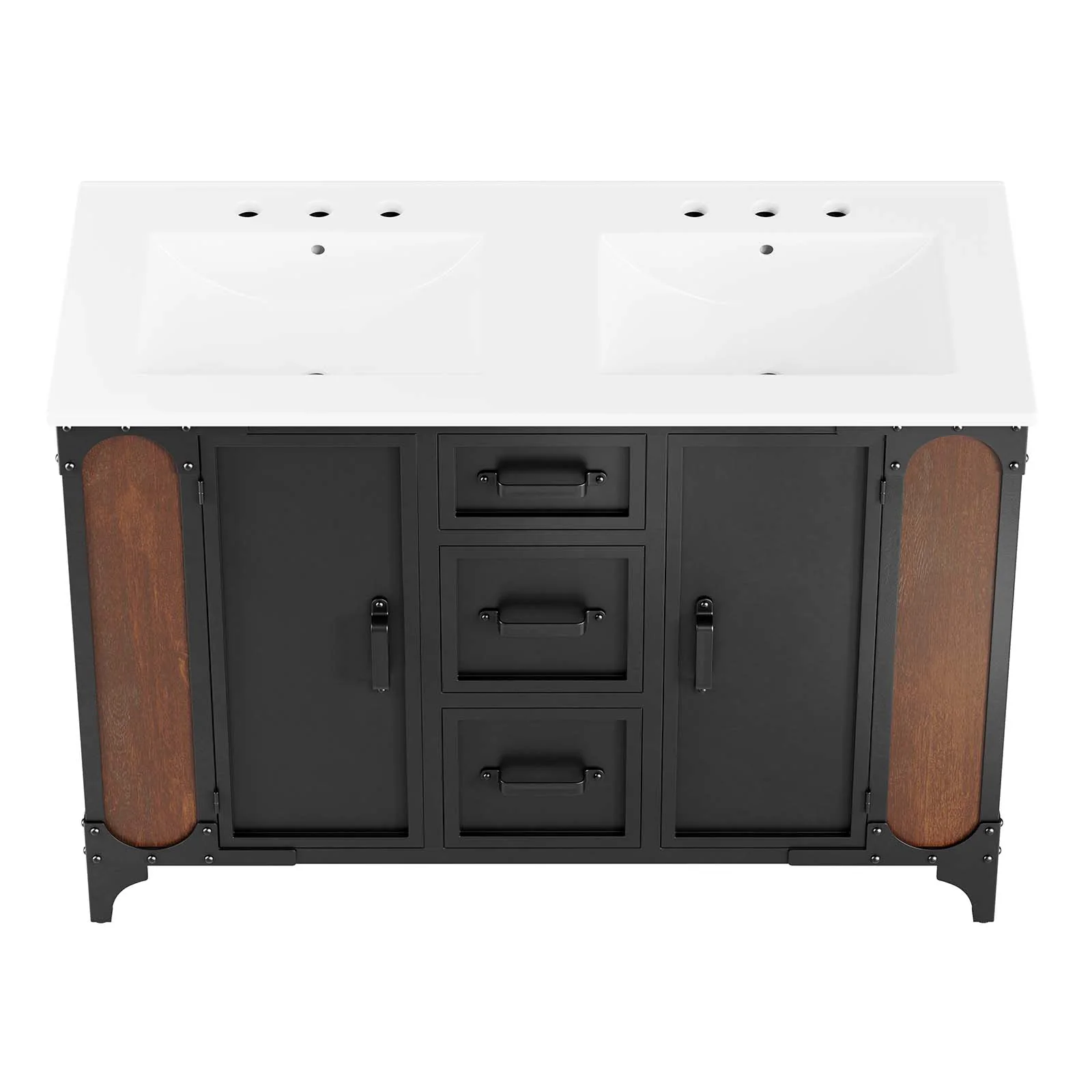 Steamforge 48" Double Sink Bathroom Vanity By Modway - EEI-6421 - Image 2