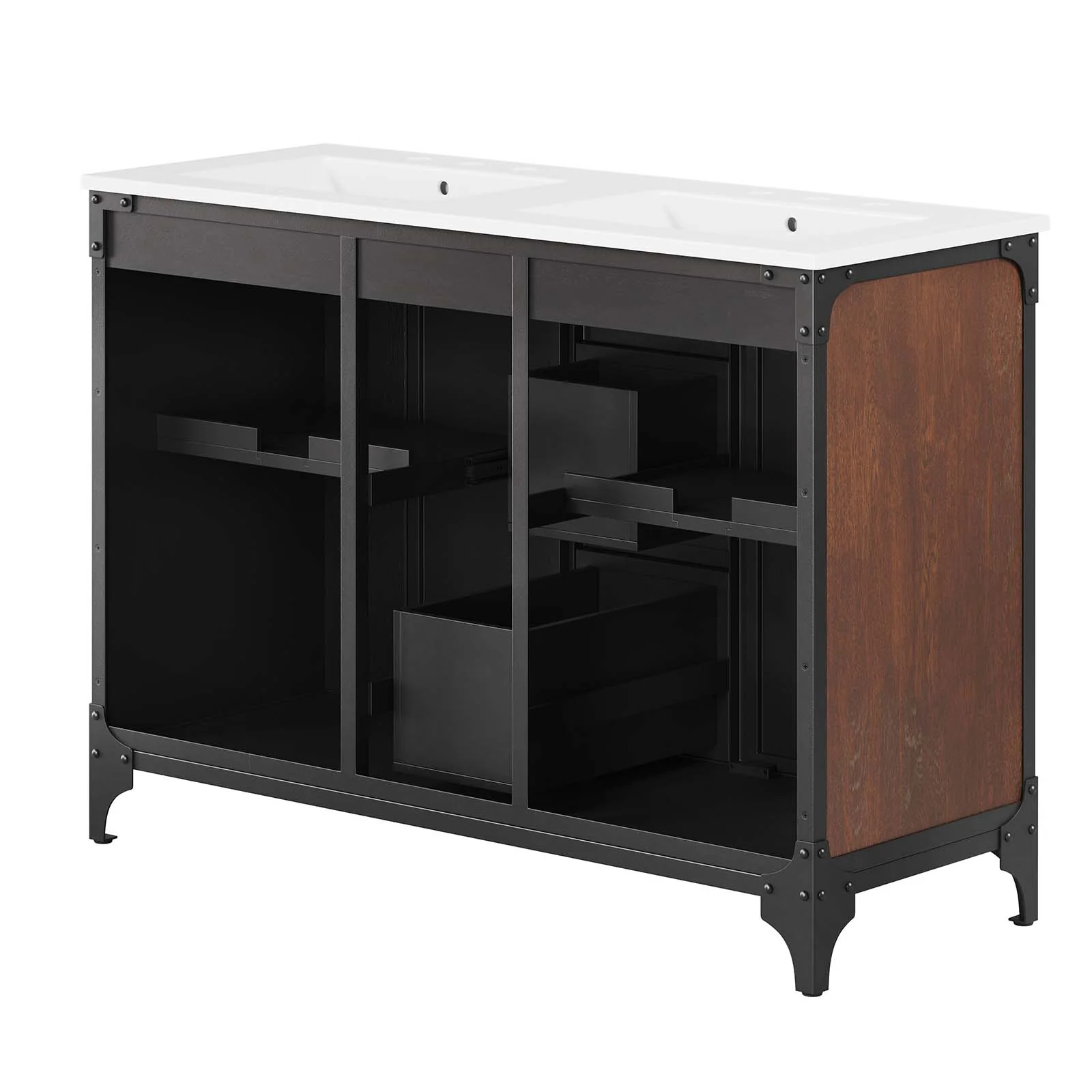 Steamforge 48" Double Sink Bathroom Vanity By Modway - EEI-6421 - Image 8