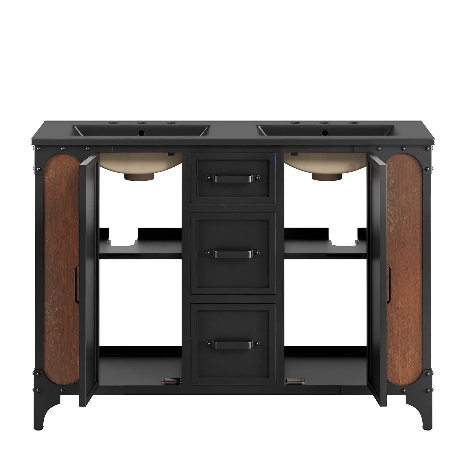 Steamforge 48" Double Sink Bathroom Vanity By Modway - EEI-6422 - Image 3