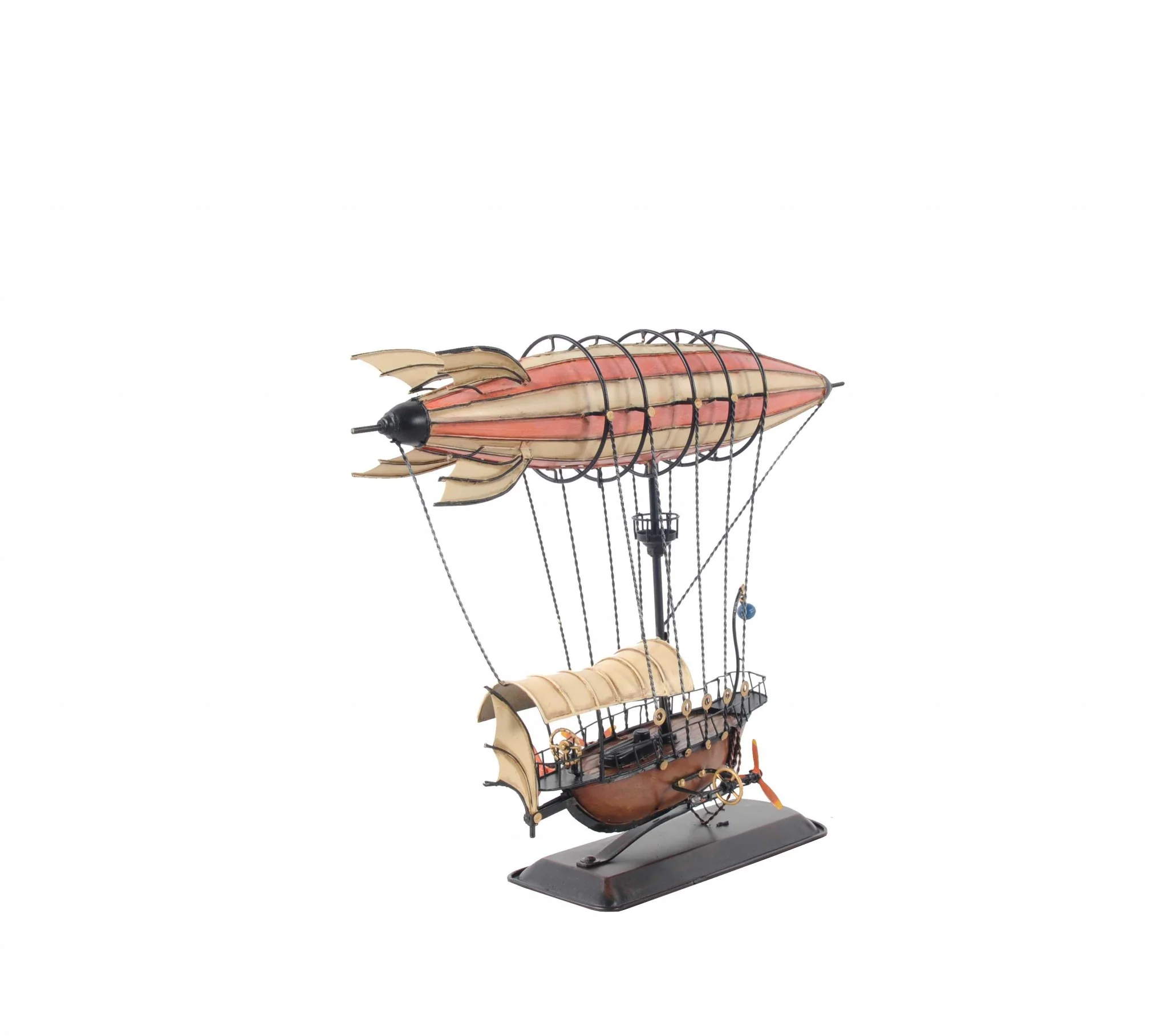 Steampunk Airship Model with Crows Nest By Homeroots - Image 5