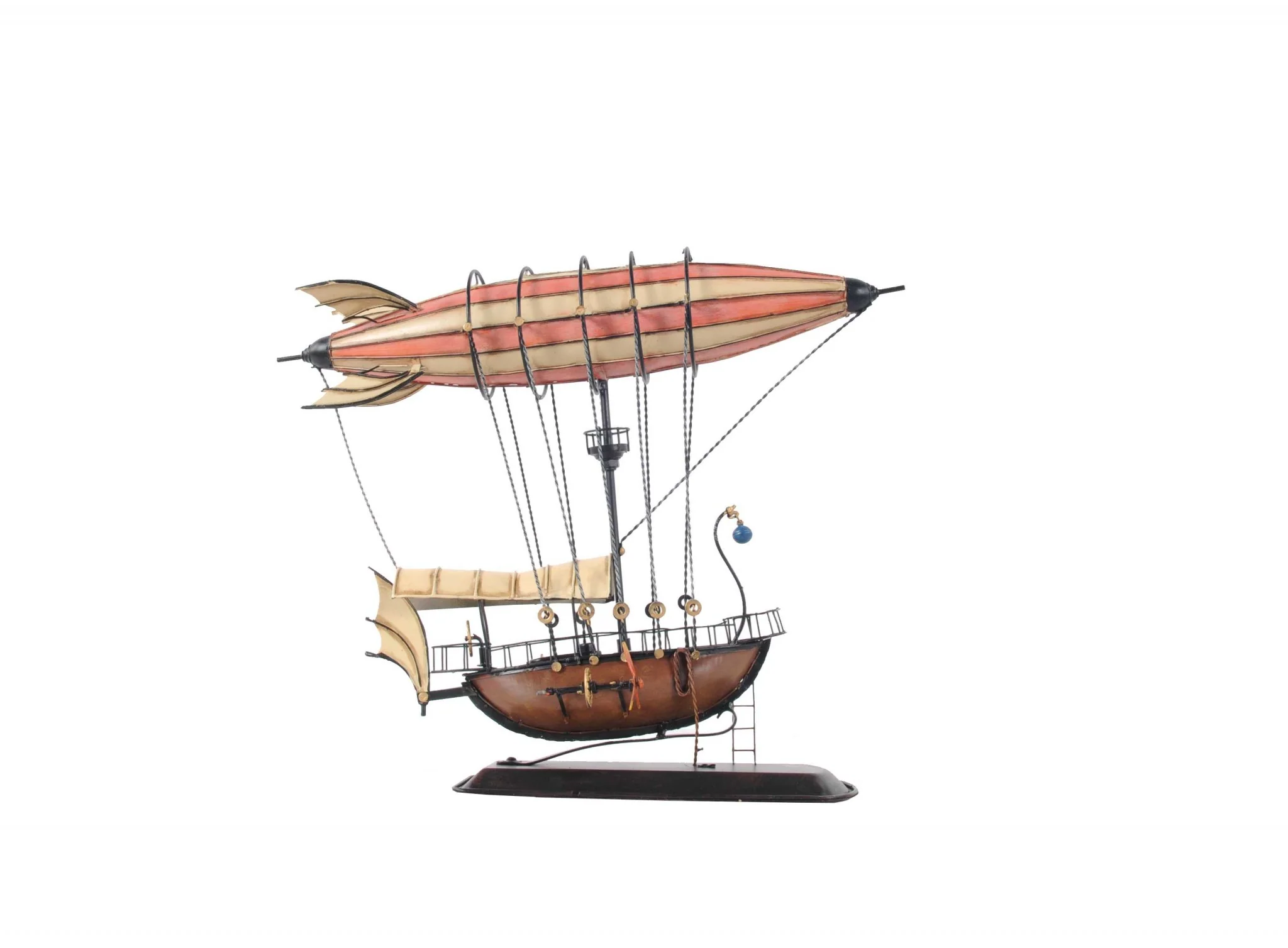 Steampunk Airship Model with Crows Nest By Homeroots - Image 6