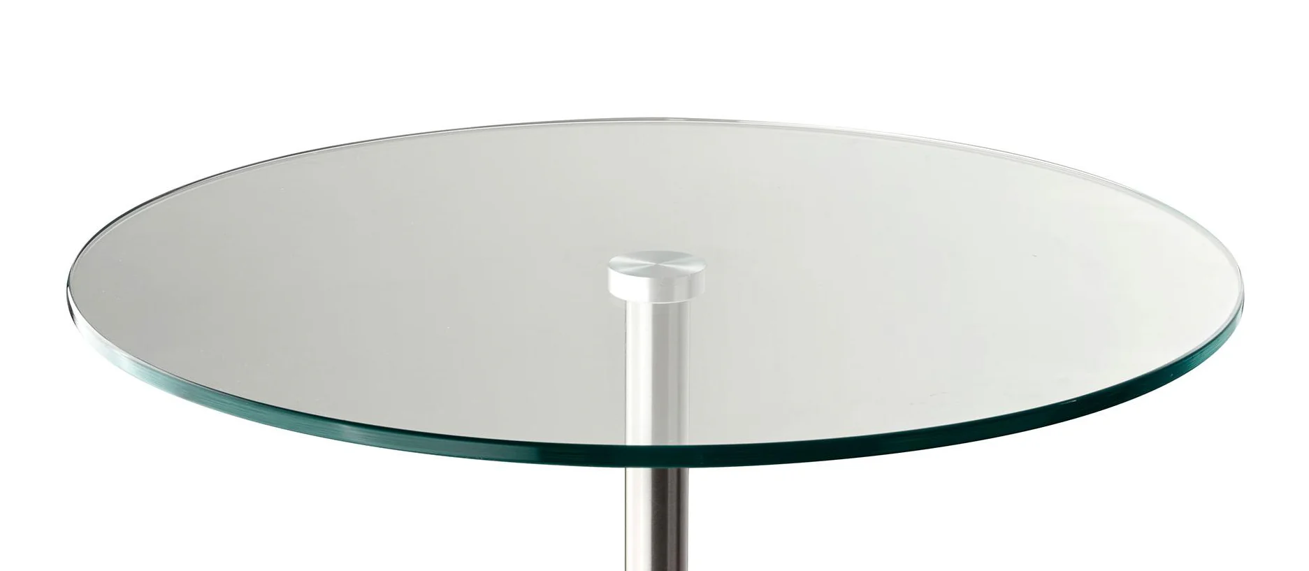 Steel White Marble and Glass End or Side Table By Homeroots - Image 3
