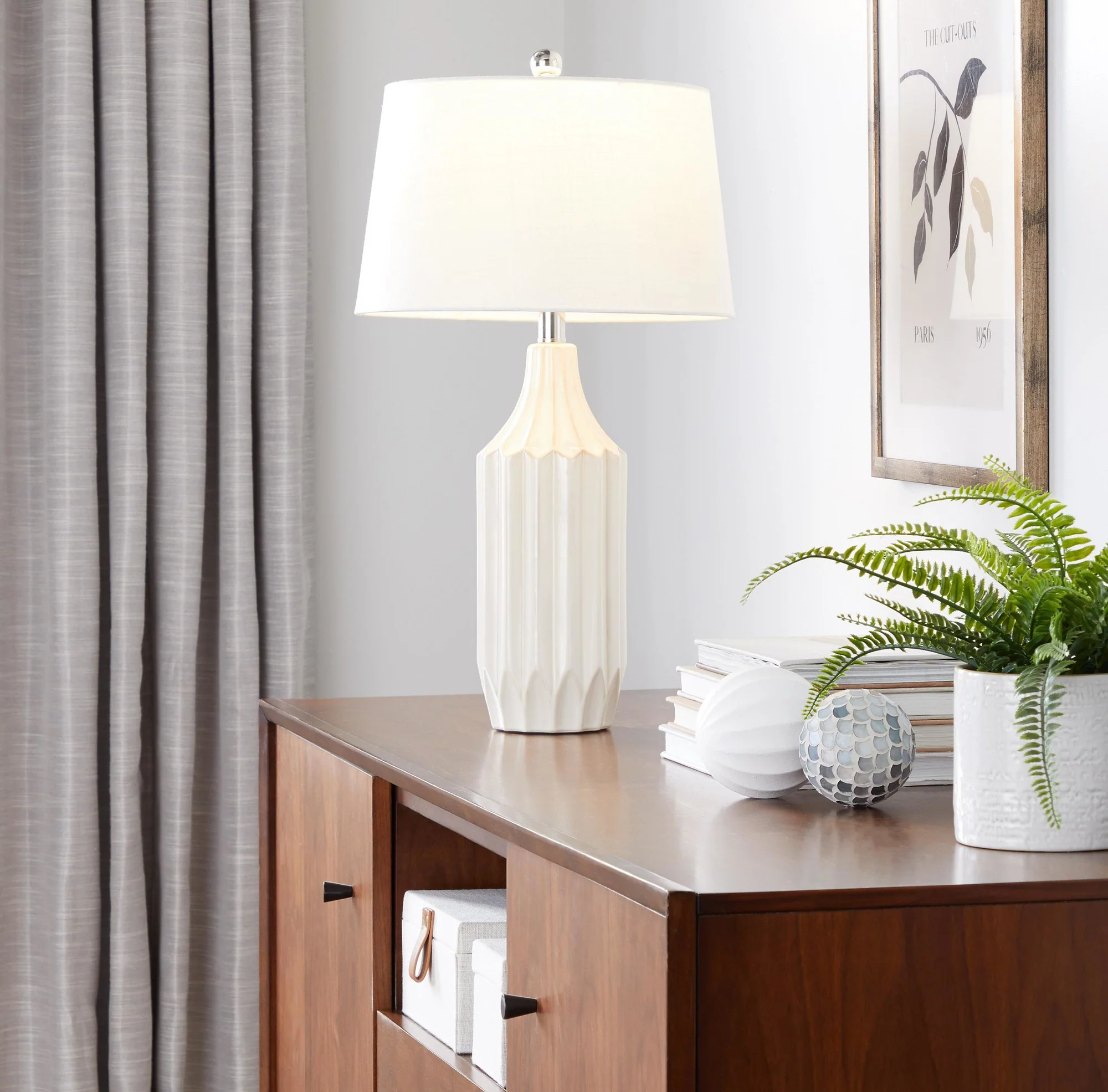 Stella 23" Ceramic Table Lamp Cream By LumiSource - Image 2