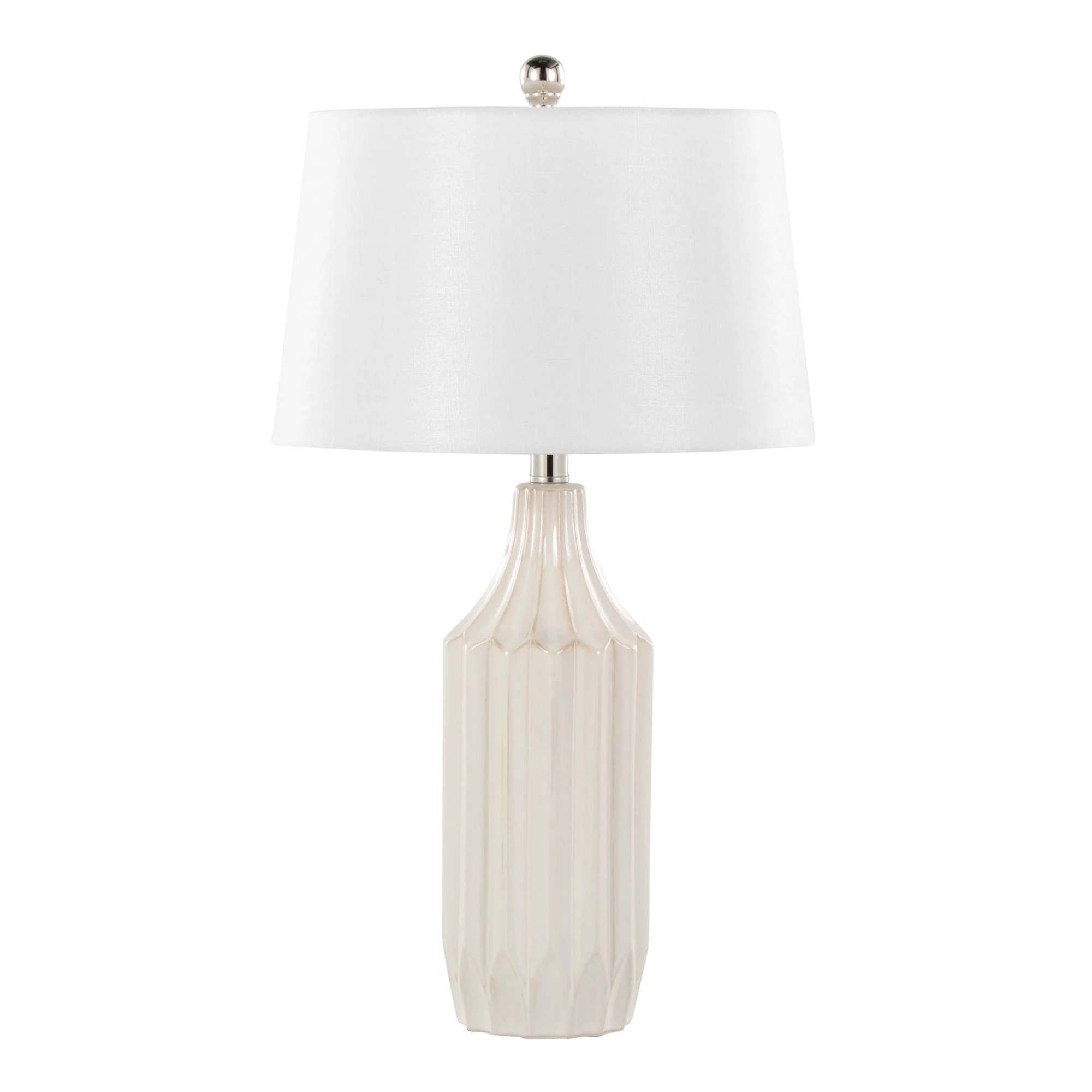 Stella 23" Ceramic Table Lamp Cream By LumiSource - Image 3
