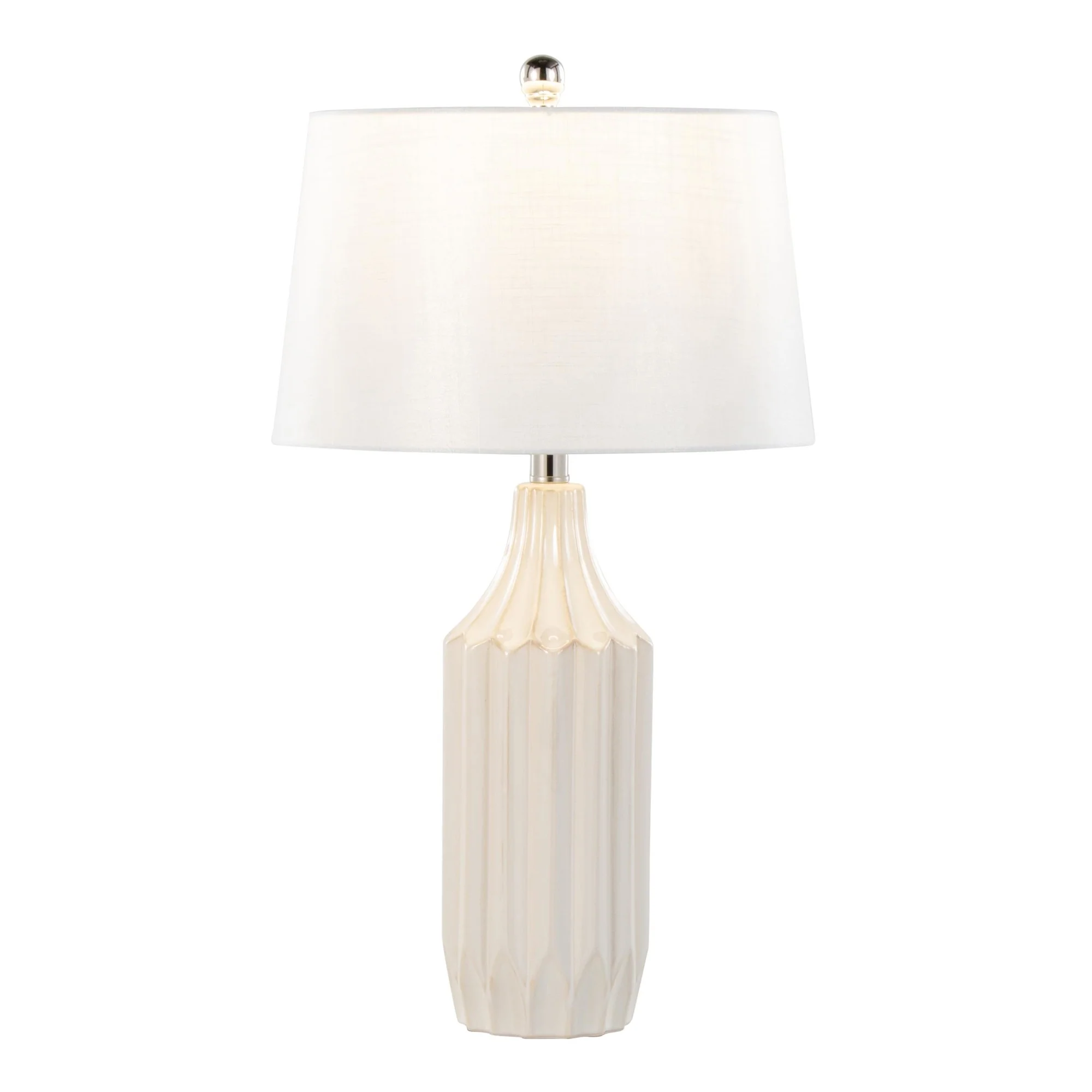 Stella 23" Ceramic Table Lamp Cream By LumiSource - Image 4