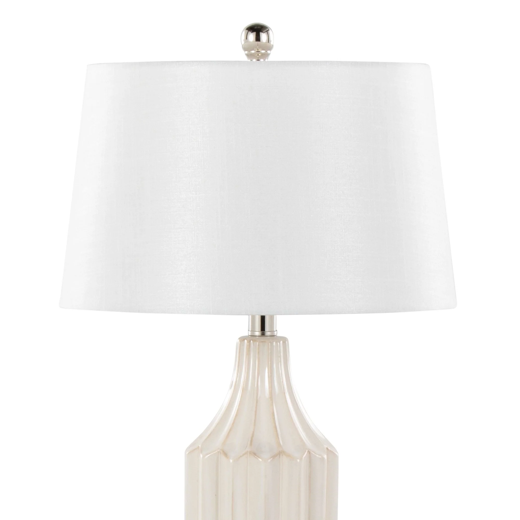 Stella 23" Ceramic Table Lamp Cream By LumiSource - Image 5