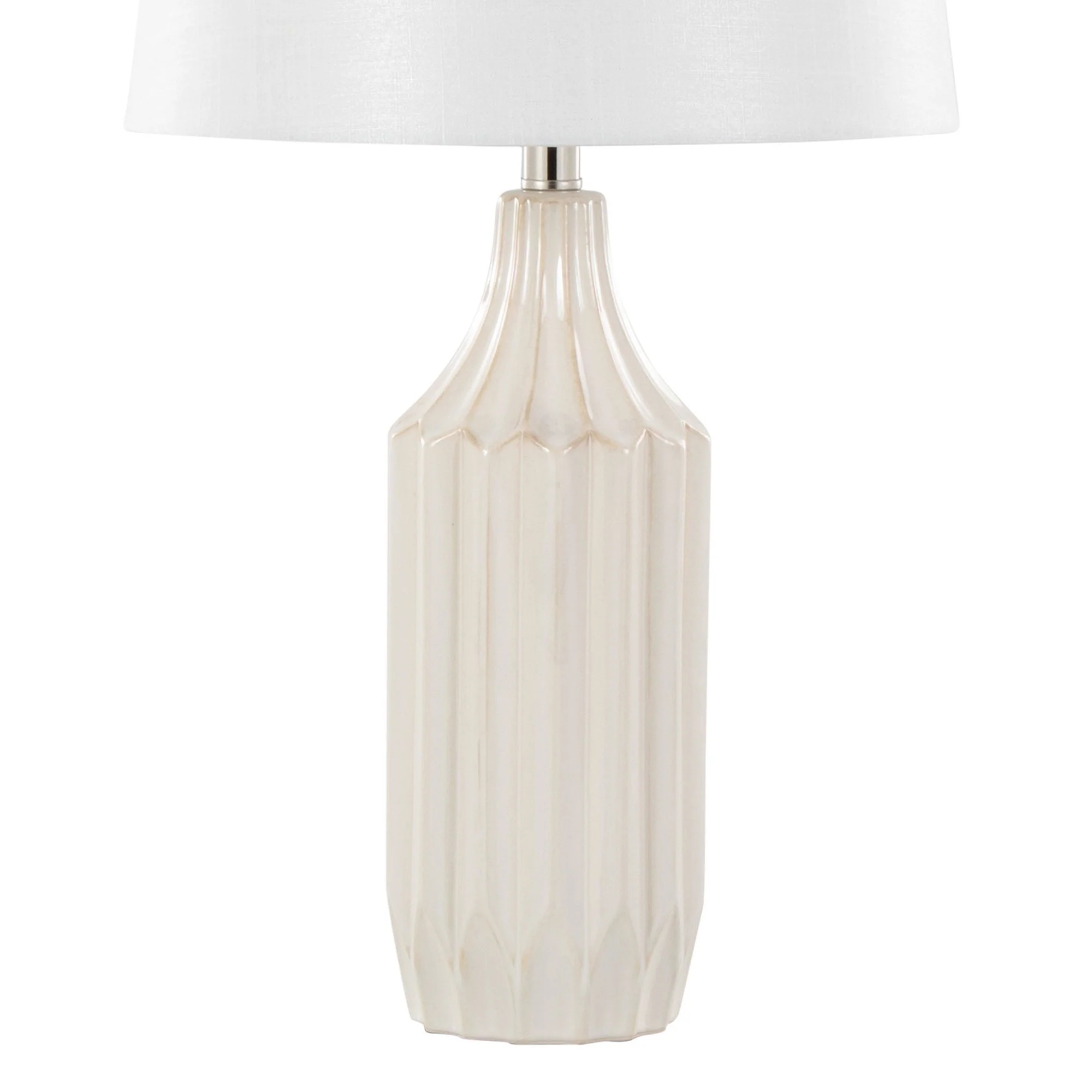 Stella 23" Ceramic Table Lamp Cream By LumiSource - Image 6