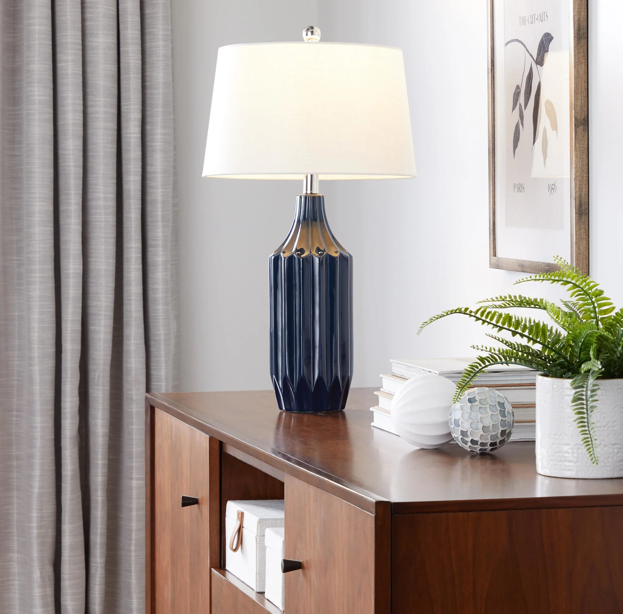 Stella 23" Ceramic Table Lamp Cream By LumiSource - Image 8