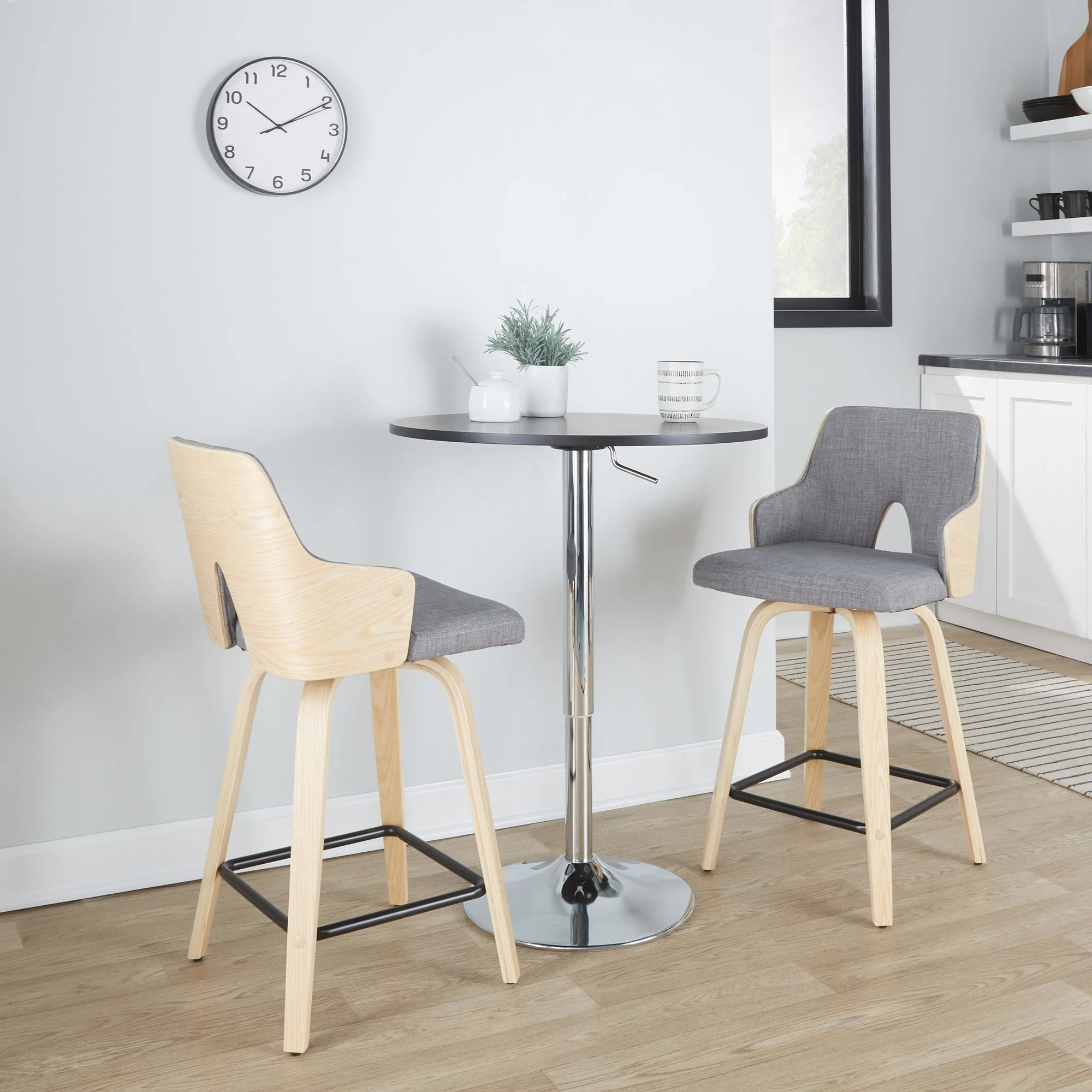Stella 24" Fixed-Height Counter Stool - Set of 2 Cream By LumiSource - Image 11