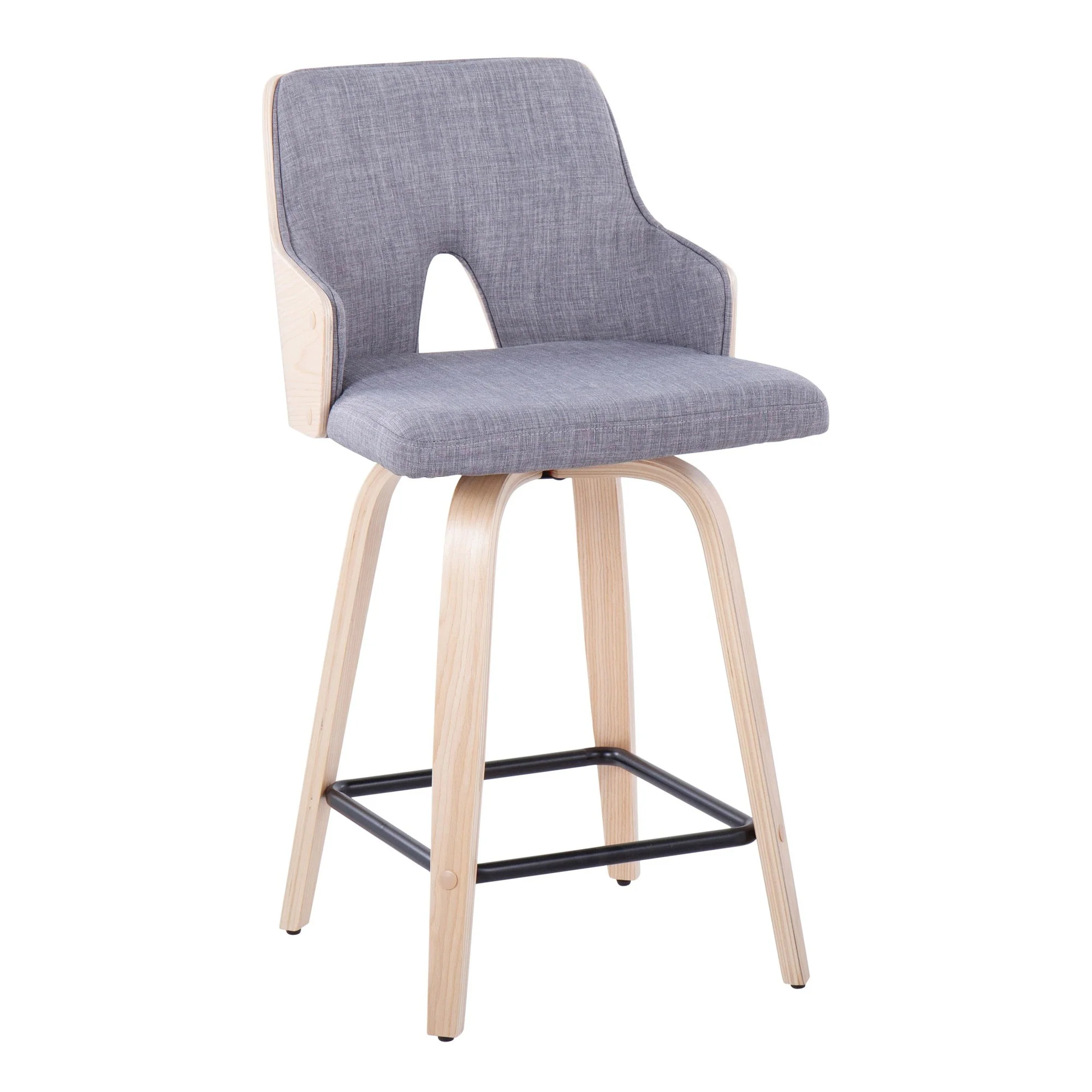 Stella 24" Fixed-Height Counter Stool - Set of 2 Cream By LumiSource - Image 13