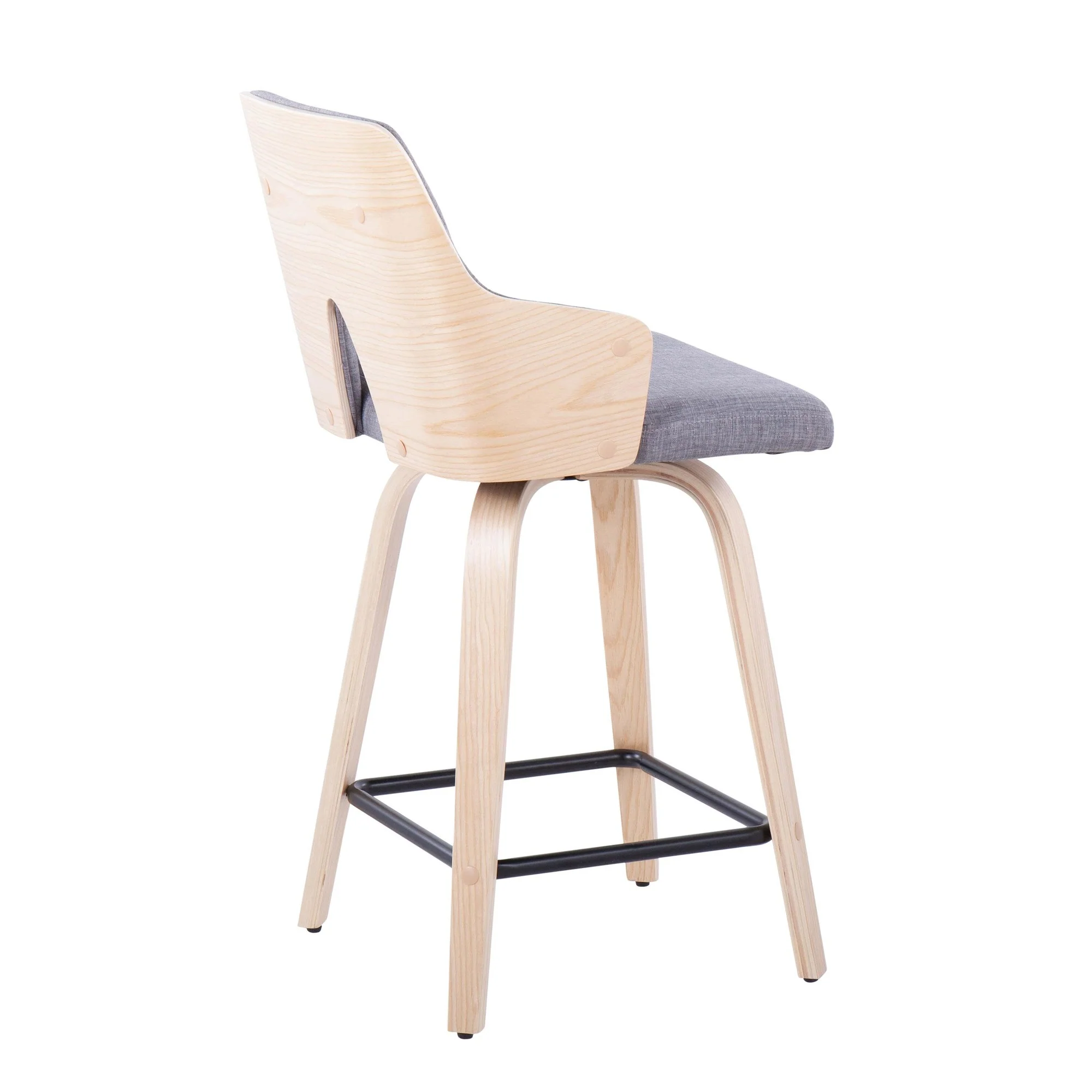 Stella 24" Fixed-Height Counter Stool - Set of 2 Cream By LumiSource - Image 15