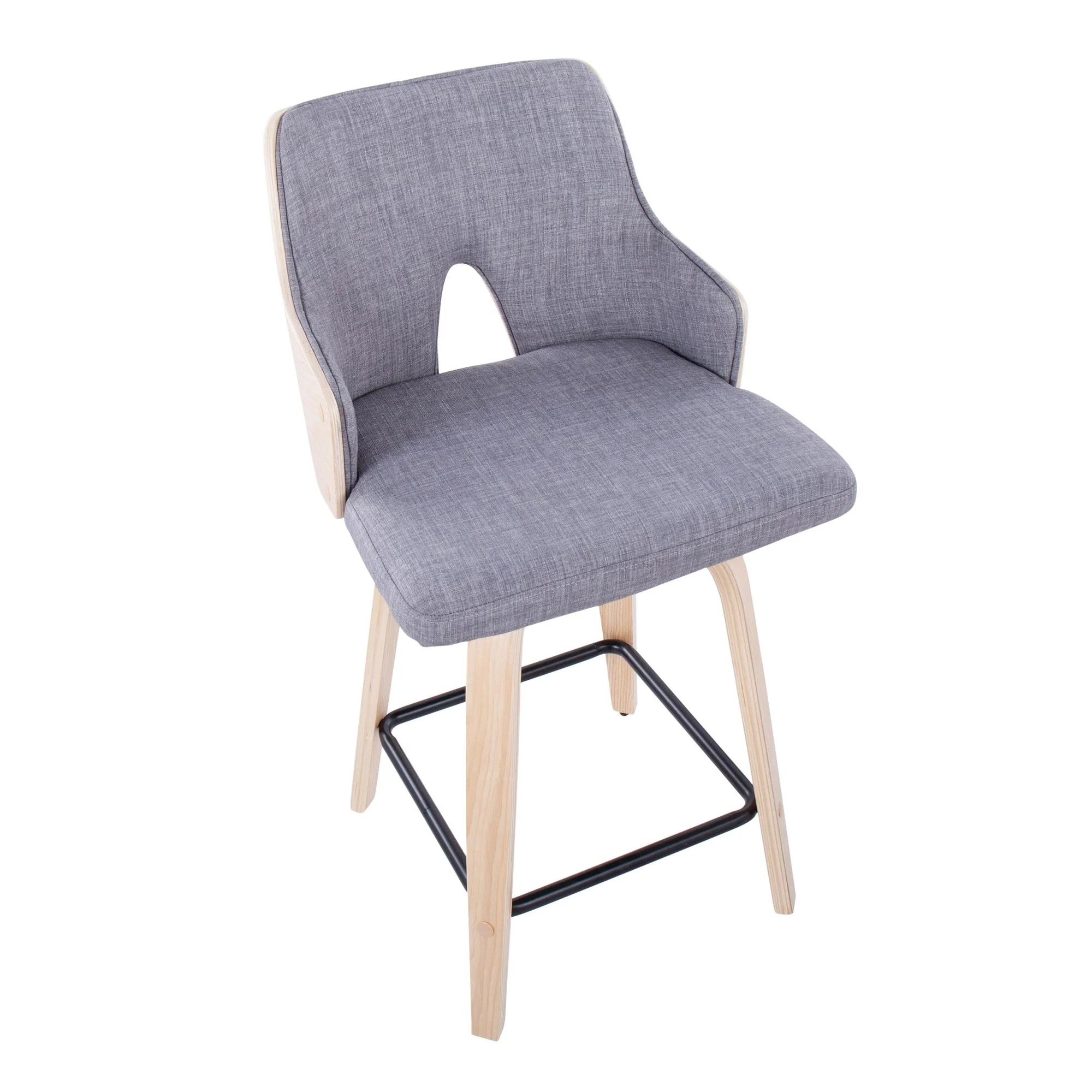 Stella 24" Fixed-Height Counter Stool - Set of 2 Cream By LumiSource - Image 18