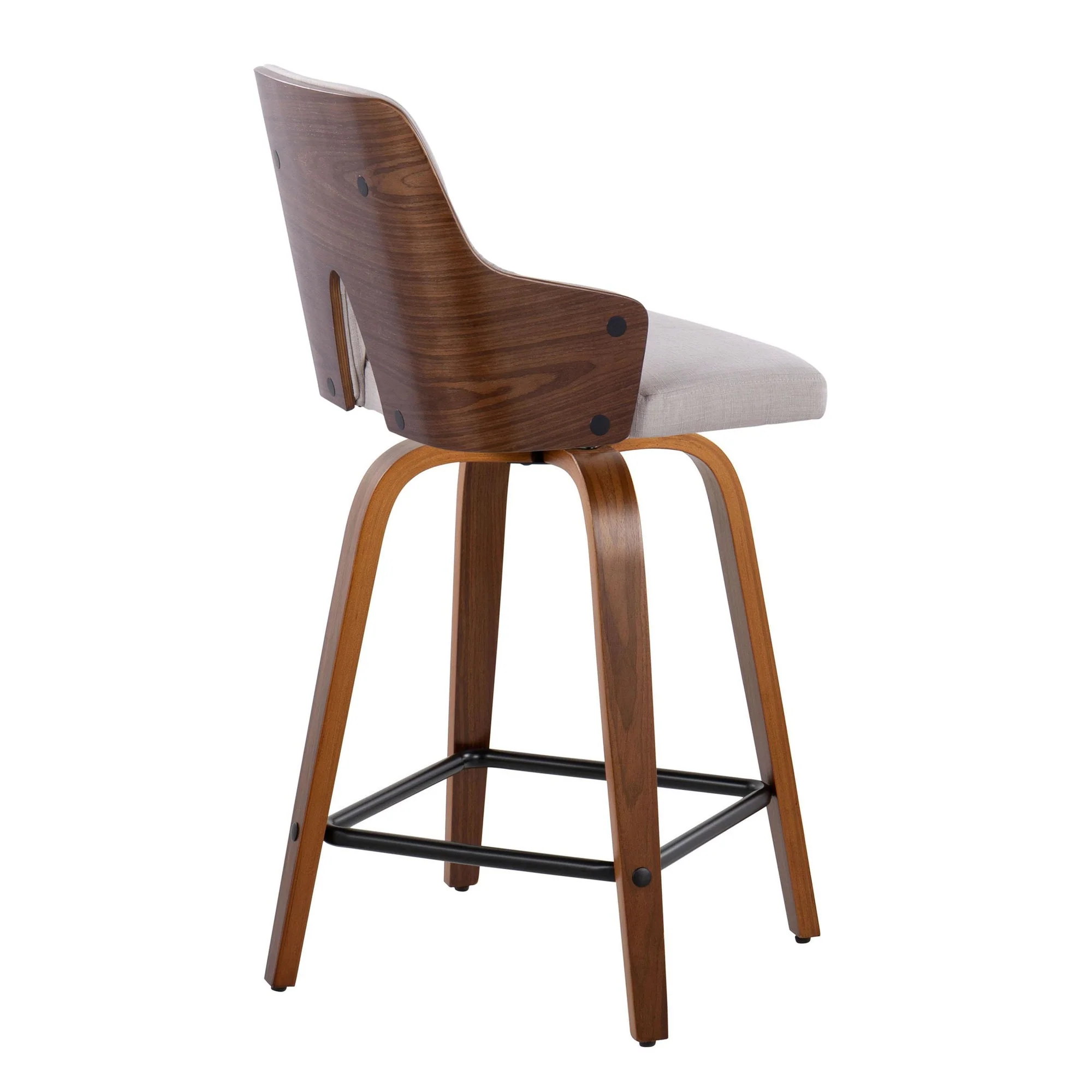 Stella 24" Fixed-Height Counter Stool - Set of 2 Cream By LumiSource - Image 24