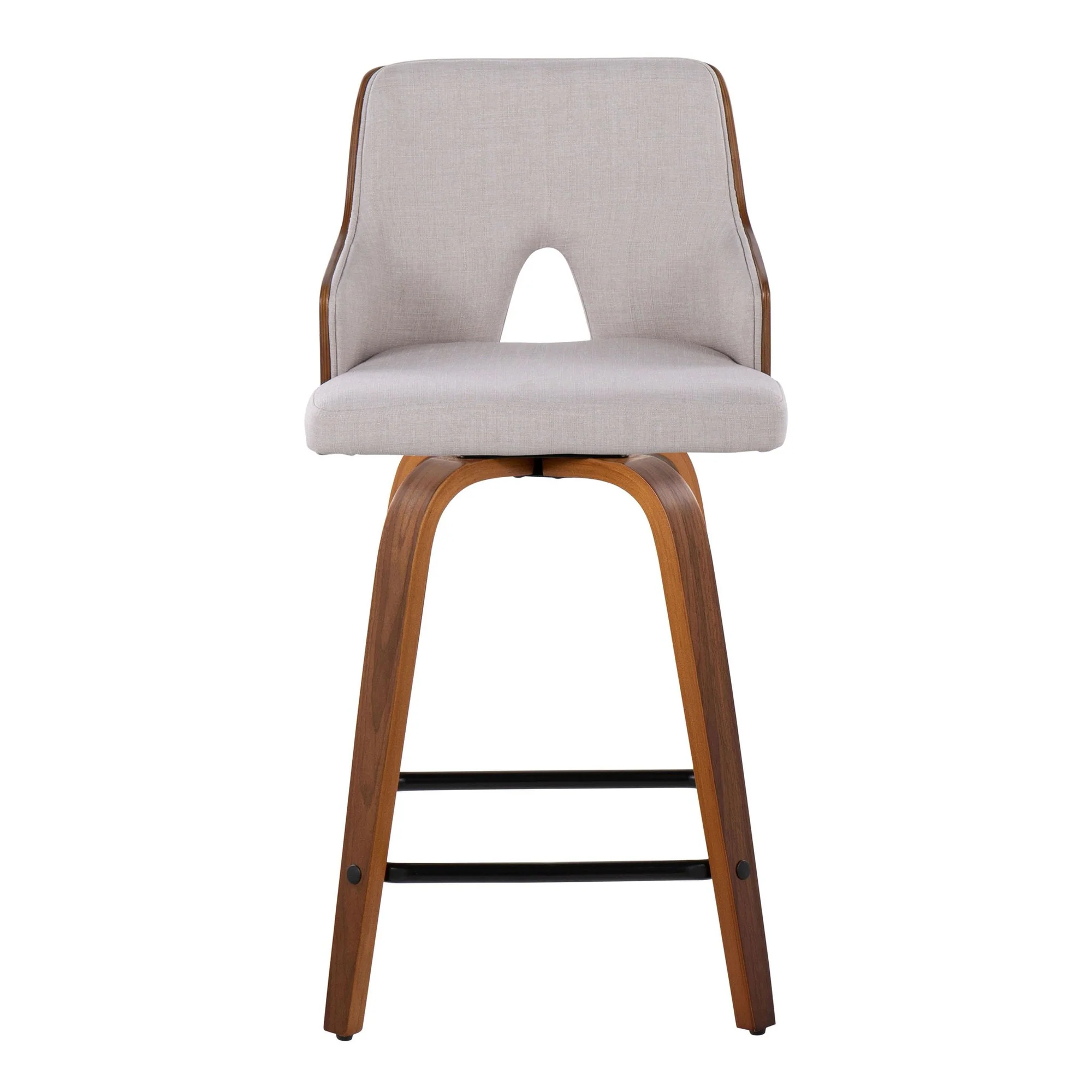 Stella 24" Fixed-Height Counter Stool - Set of 2 Cream By LumiSource - Image 26