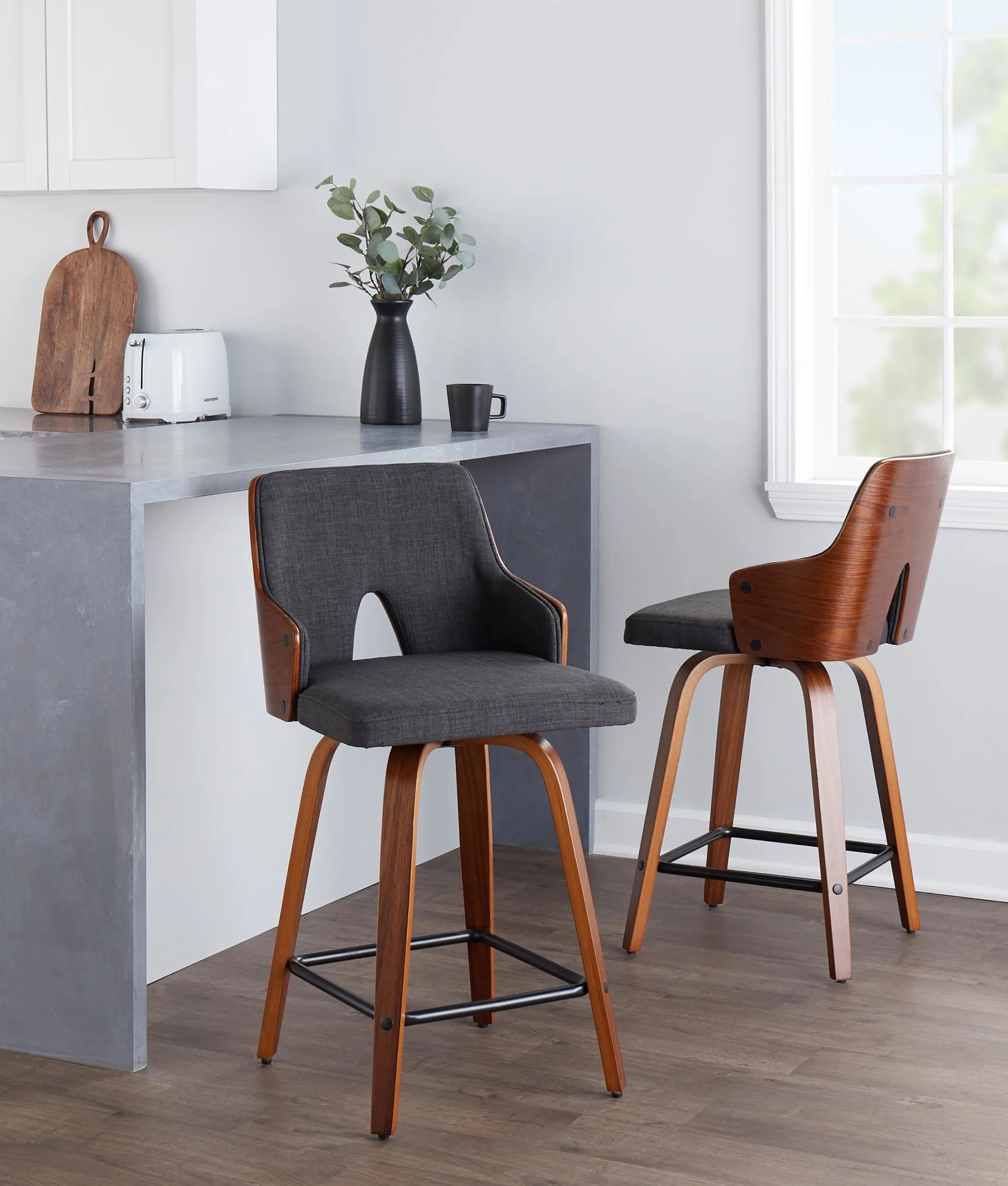 Stella 24" Fixed-Height Counter Stool - Set of 2 Cream By LumiSource - Image 27