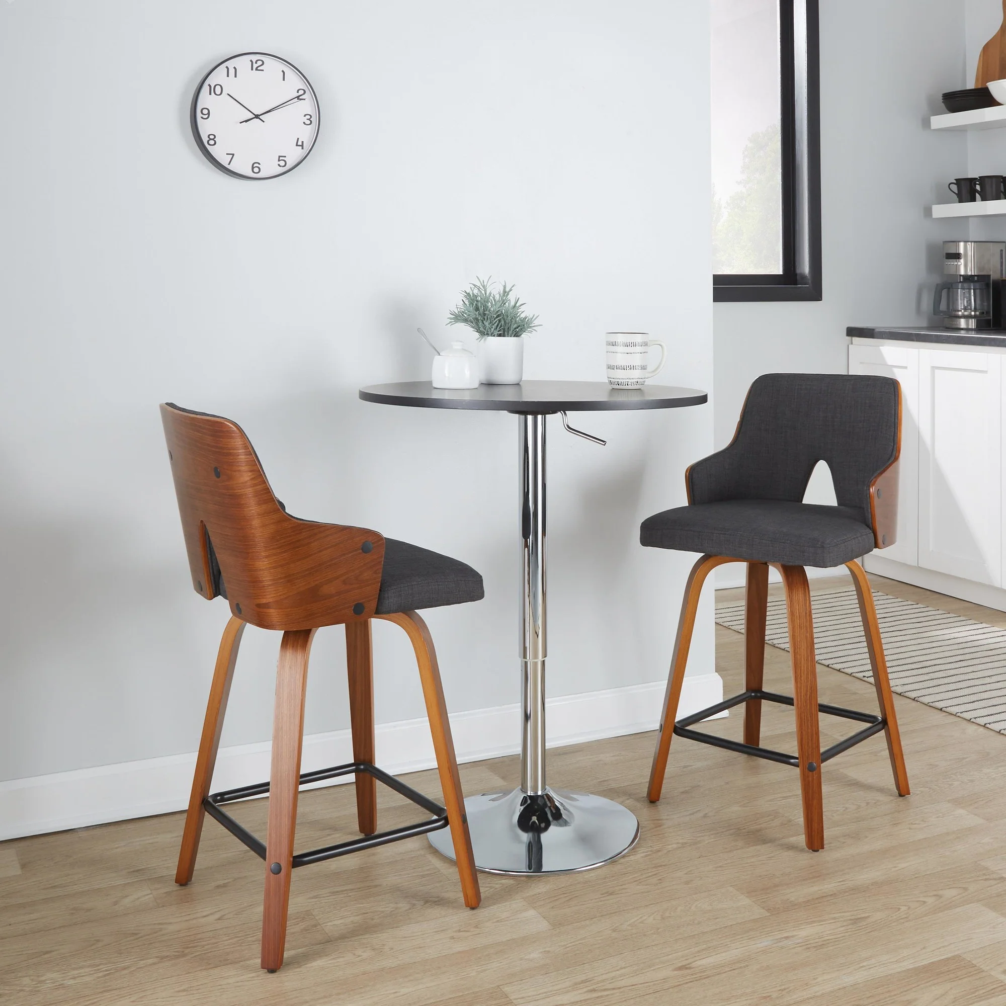 Stella 24" Fixed-Height Counter Stool - Set of 2 Cream By LumiSource - Image 28
