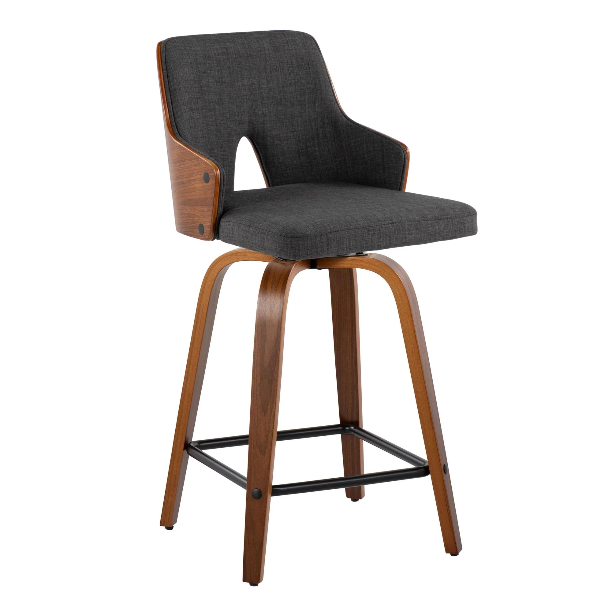 Stella 24" Fixed-Height Counter Stool - Set of 2 Cream By LumiSource - Image 30