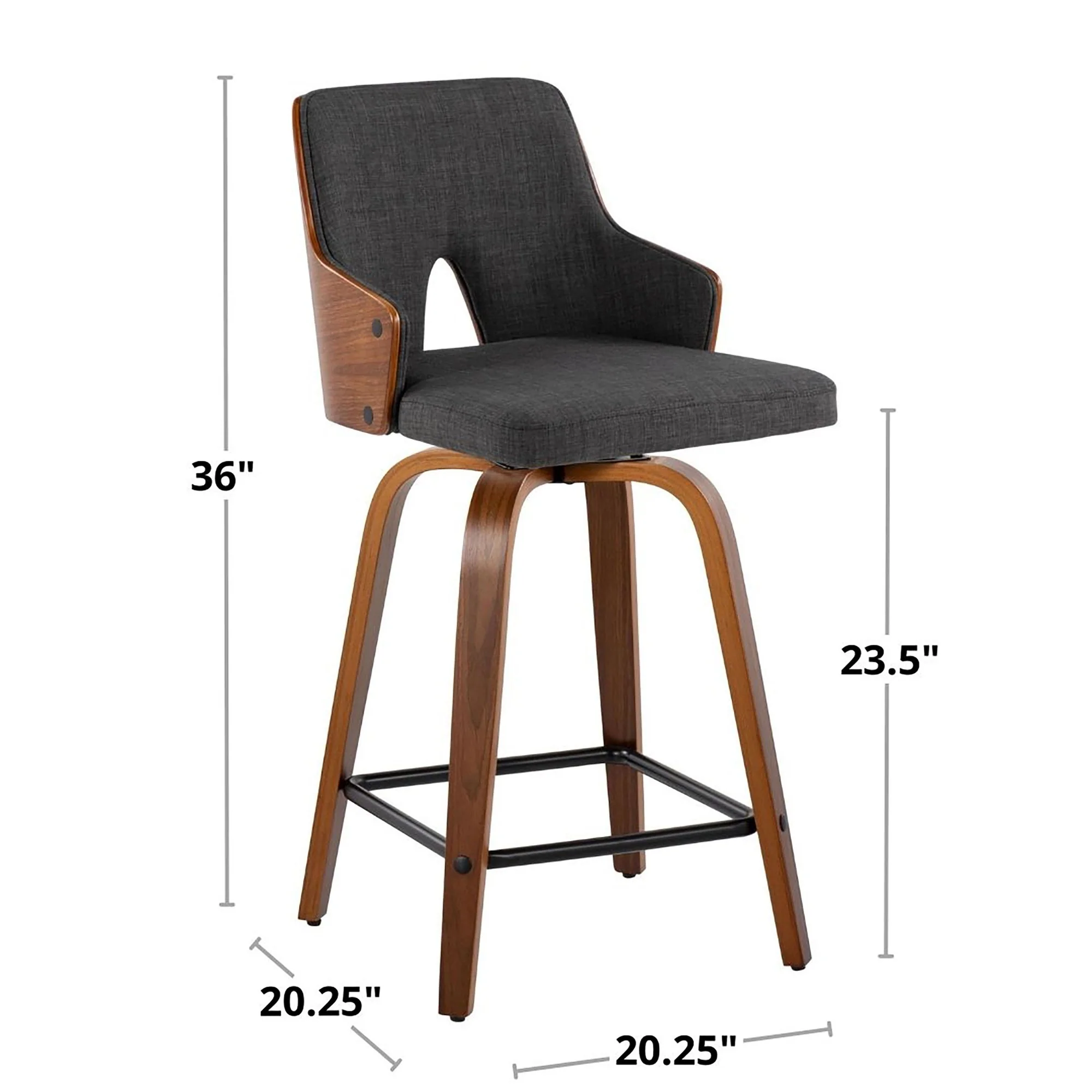 Stella 24" Fixed-Height Counter Stool - Set of 2 Cream By LumiSource - Image 35