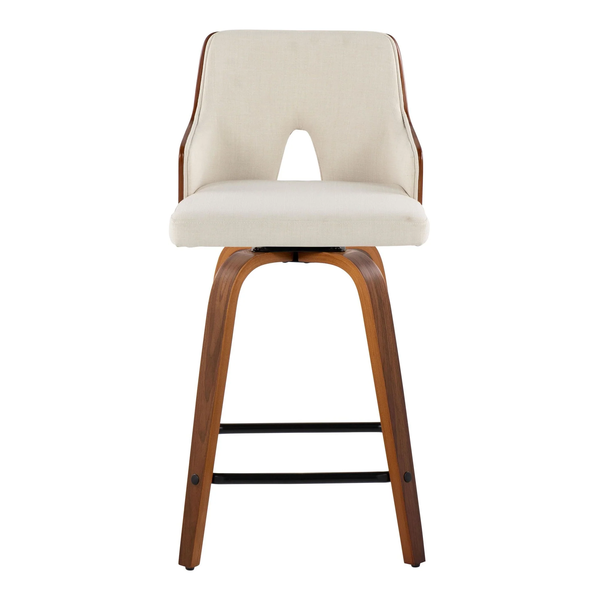 Stella 24" Fixed-Height Counter Stool - Set of 2 Cream By LumiSource - Image 43