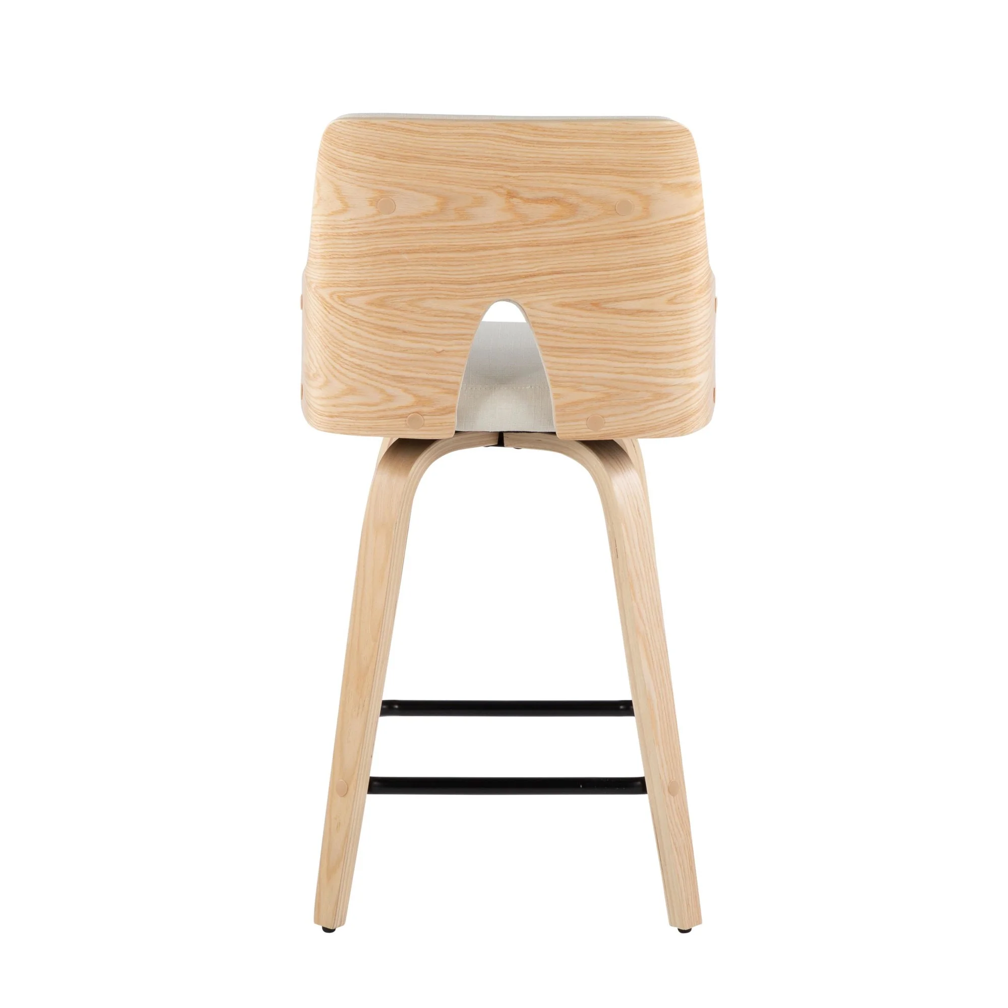 Stella 24" Fixed-Height Counter Stool - Set of 2 Cream By LumiSource - Image 7