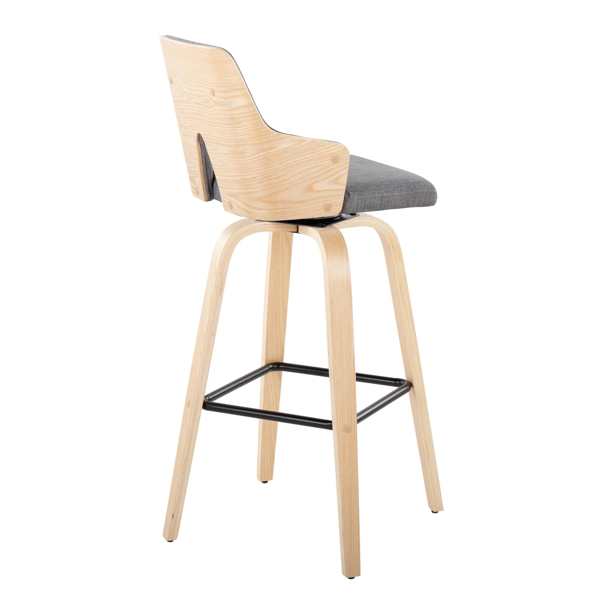 Stella 30" Fixed-Height Barstool - Set of 2 Cream By LumiSource - Image 14