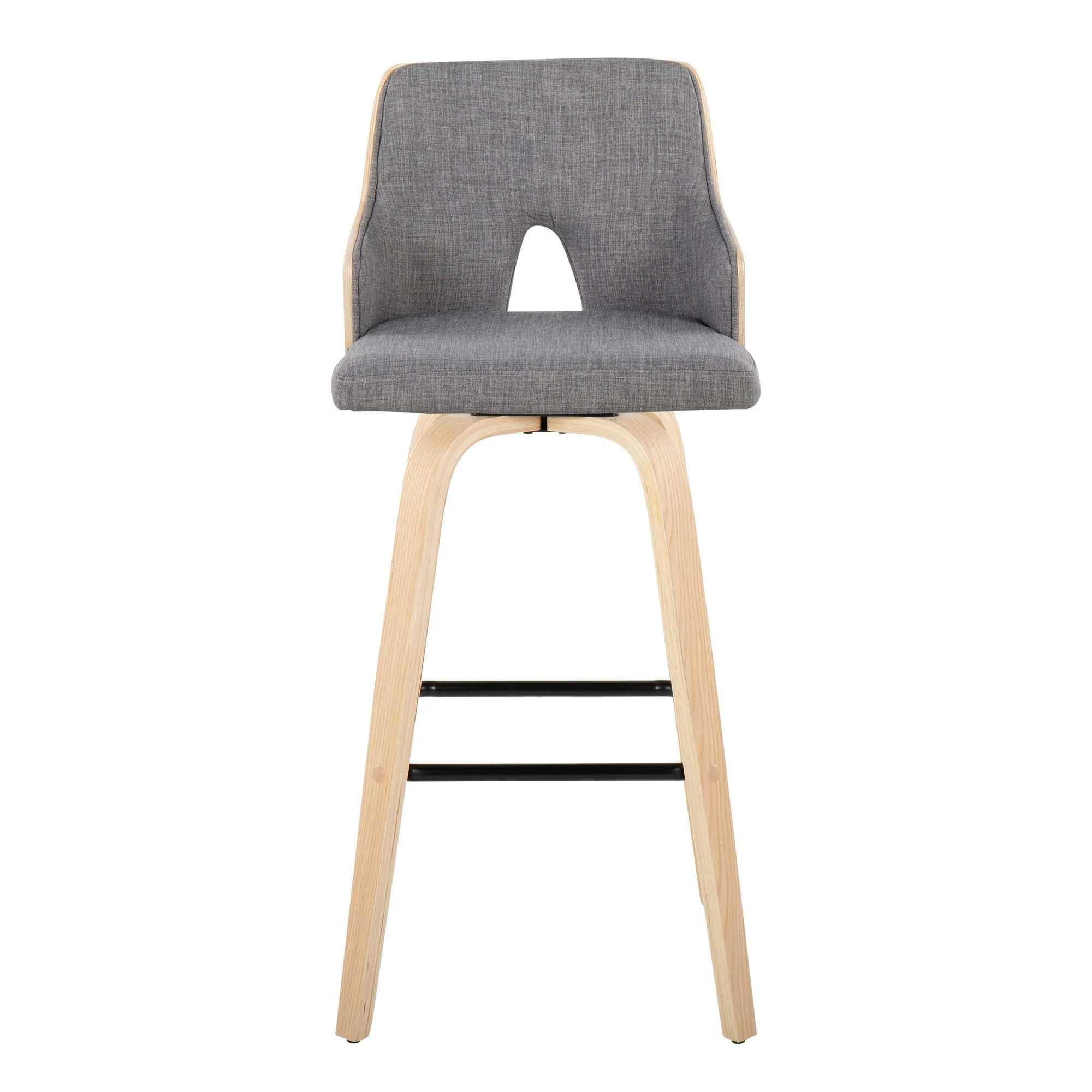 Stella 30" Fixed-Height Barstool - Set of 2 Cream By LumiSource - Image 16