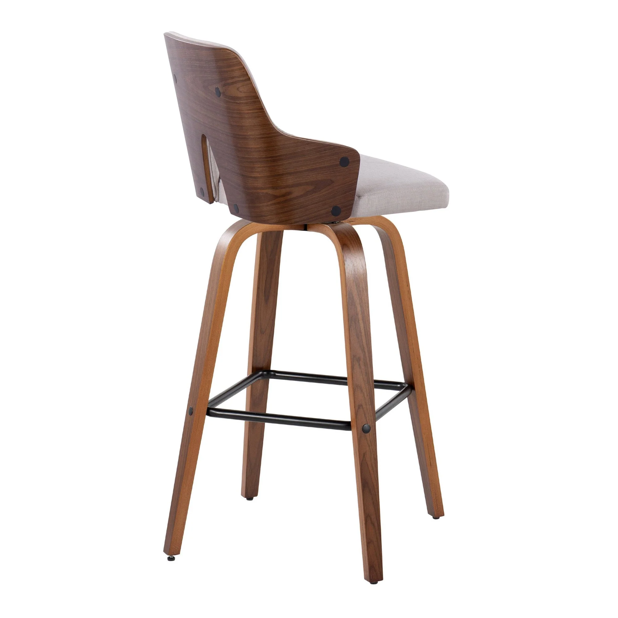 Stella 30" Fixed-Height Barstool - Set of 2 Cream By LumiSource - Image 22